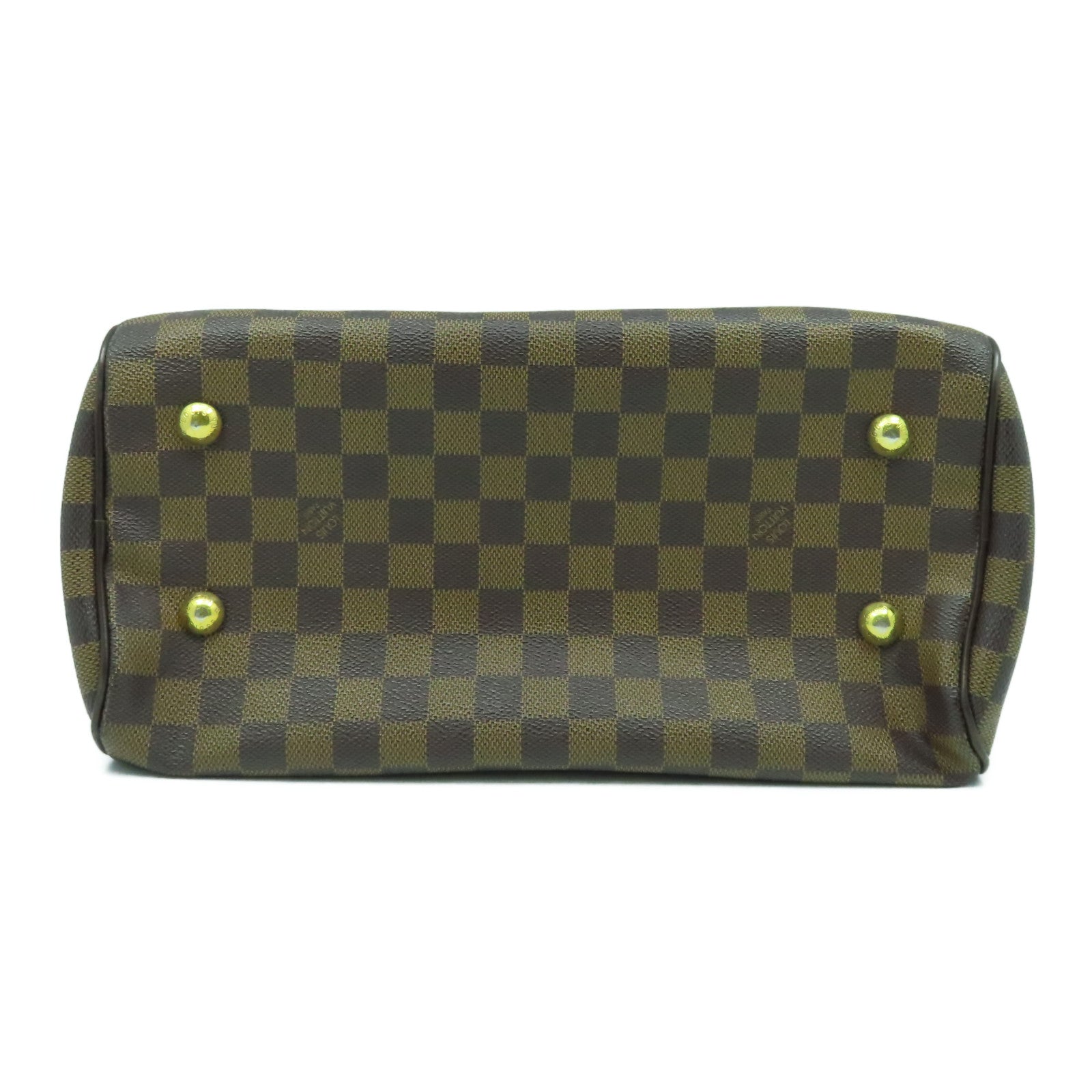 LOUIS VUITTON 【激減優惠】Damier Ebene Duomo金扣手挽袋啡色