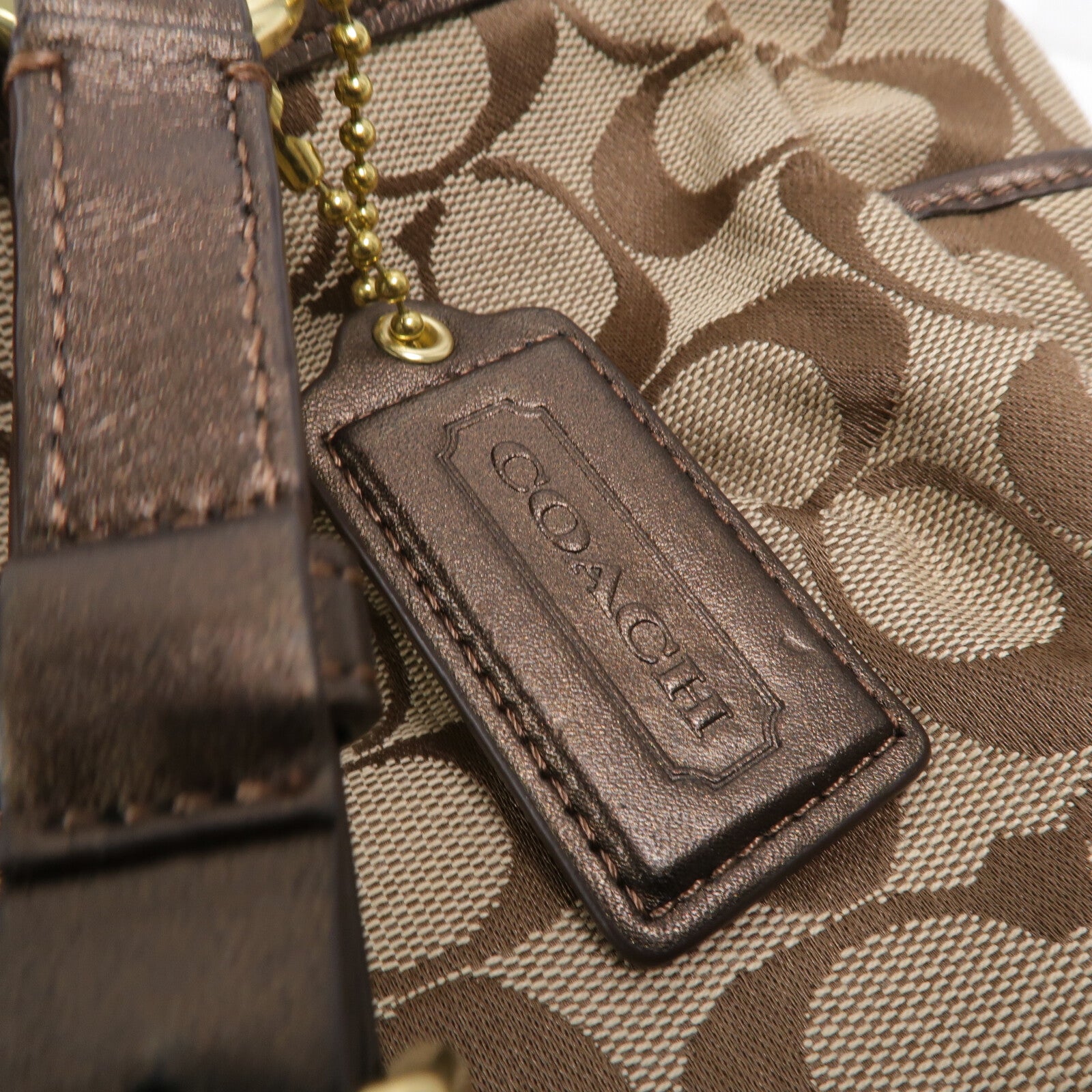 COACH 帆布Shoulder Tote肩背袋