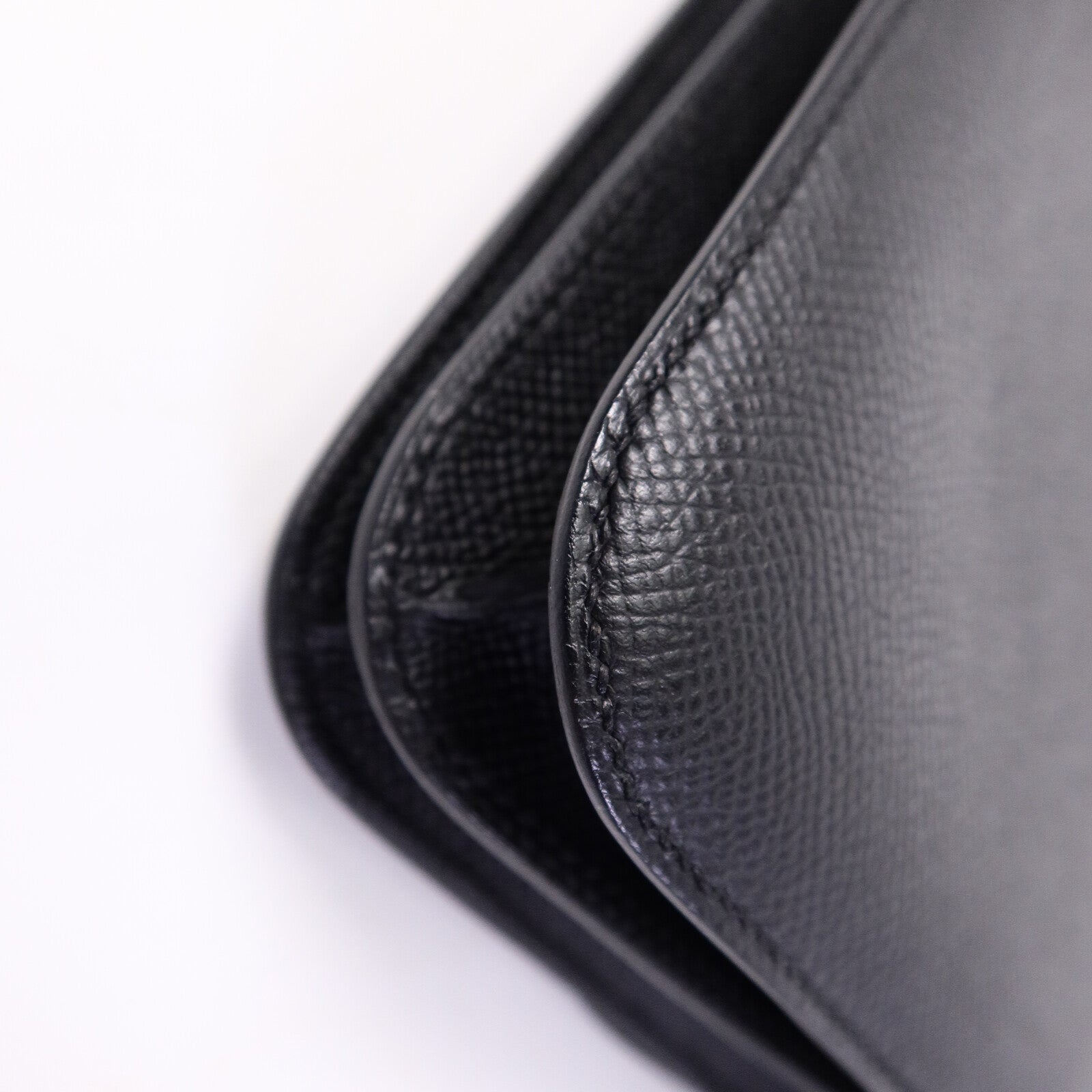 HERMES Epsom皮革Constance Mini肩背袋Noir