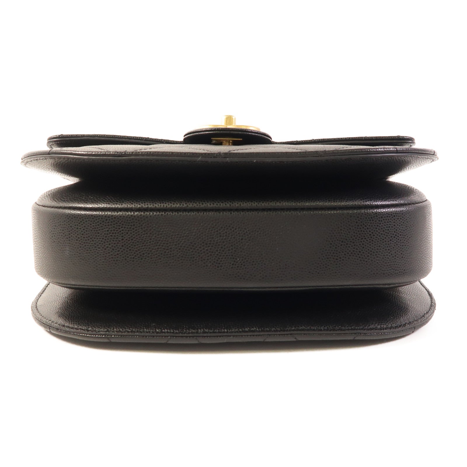 CHANEL 牛皮皮革Chain Shoulder金扣肩背袋