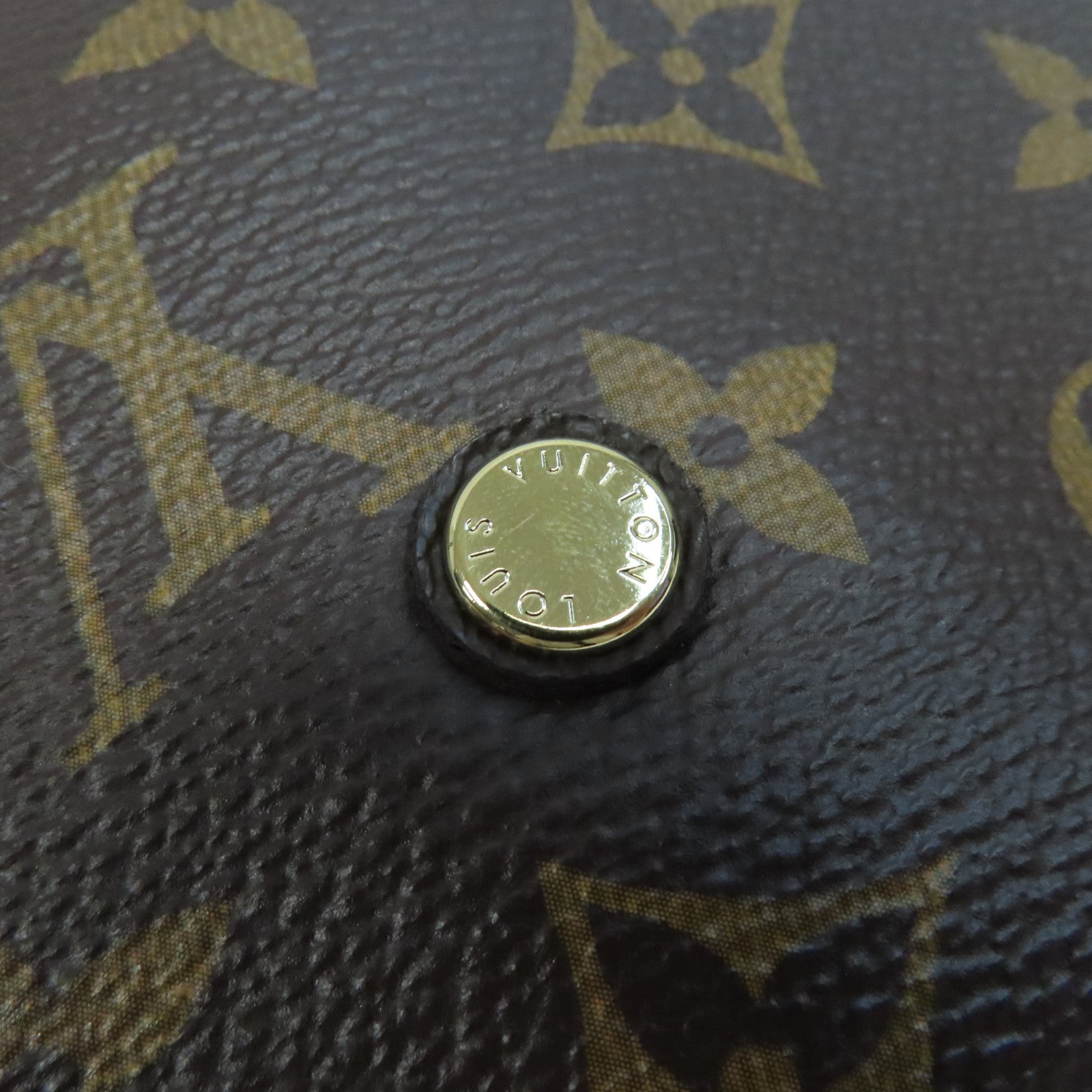 LOUIS VUITTON Monogram Montaigne MM金扣手挽肩背兩用袋啡色
