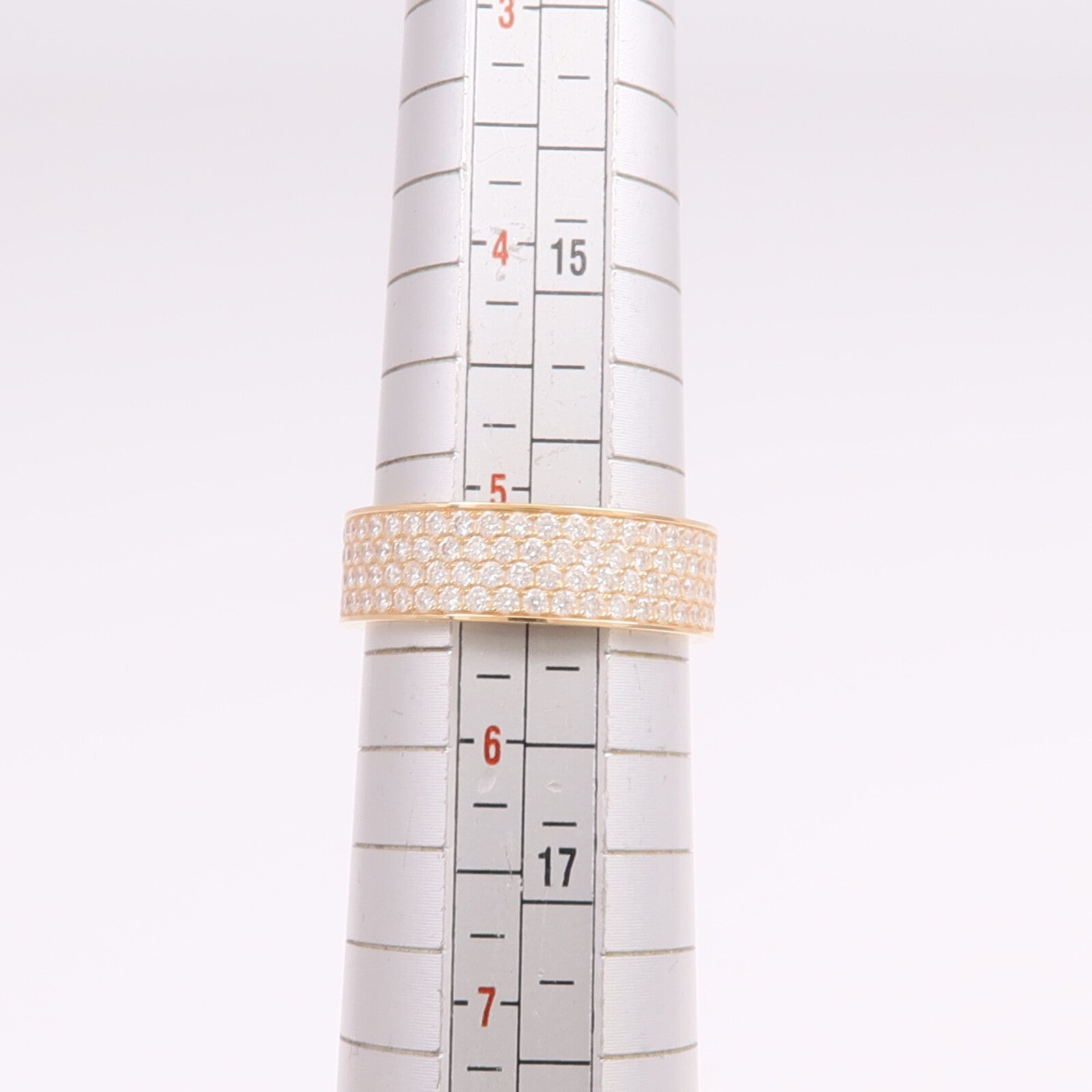 HERMES 【激減優惠】18K玫瑰金H d'ancre Ring鑽石戒指Hermes#50/US#5.25