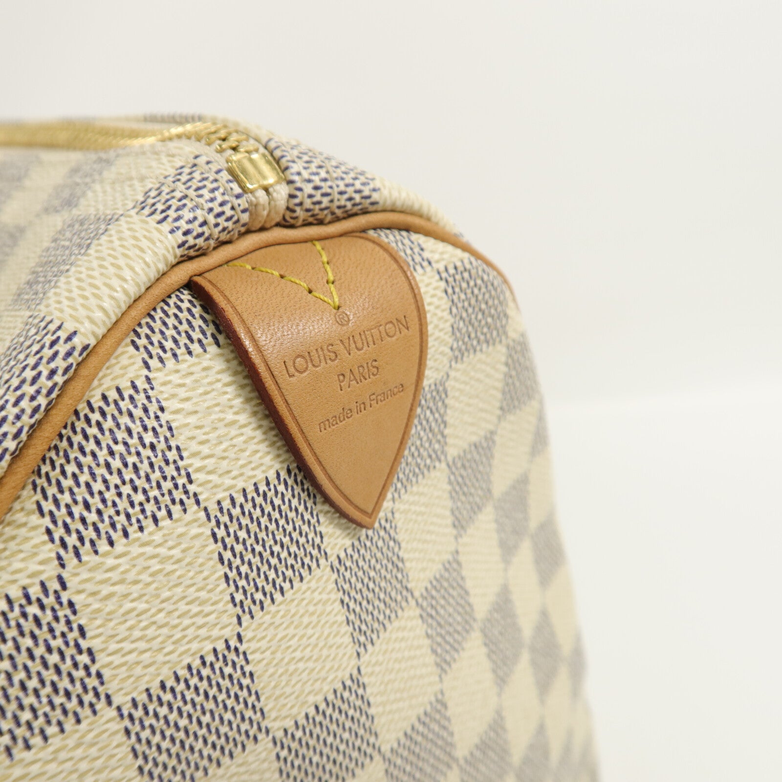 LOUIS VUITTON Damier Azur Speedy 30手挽袋