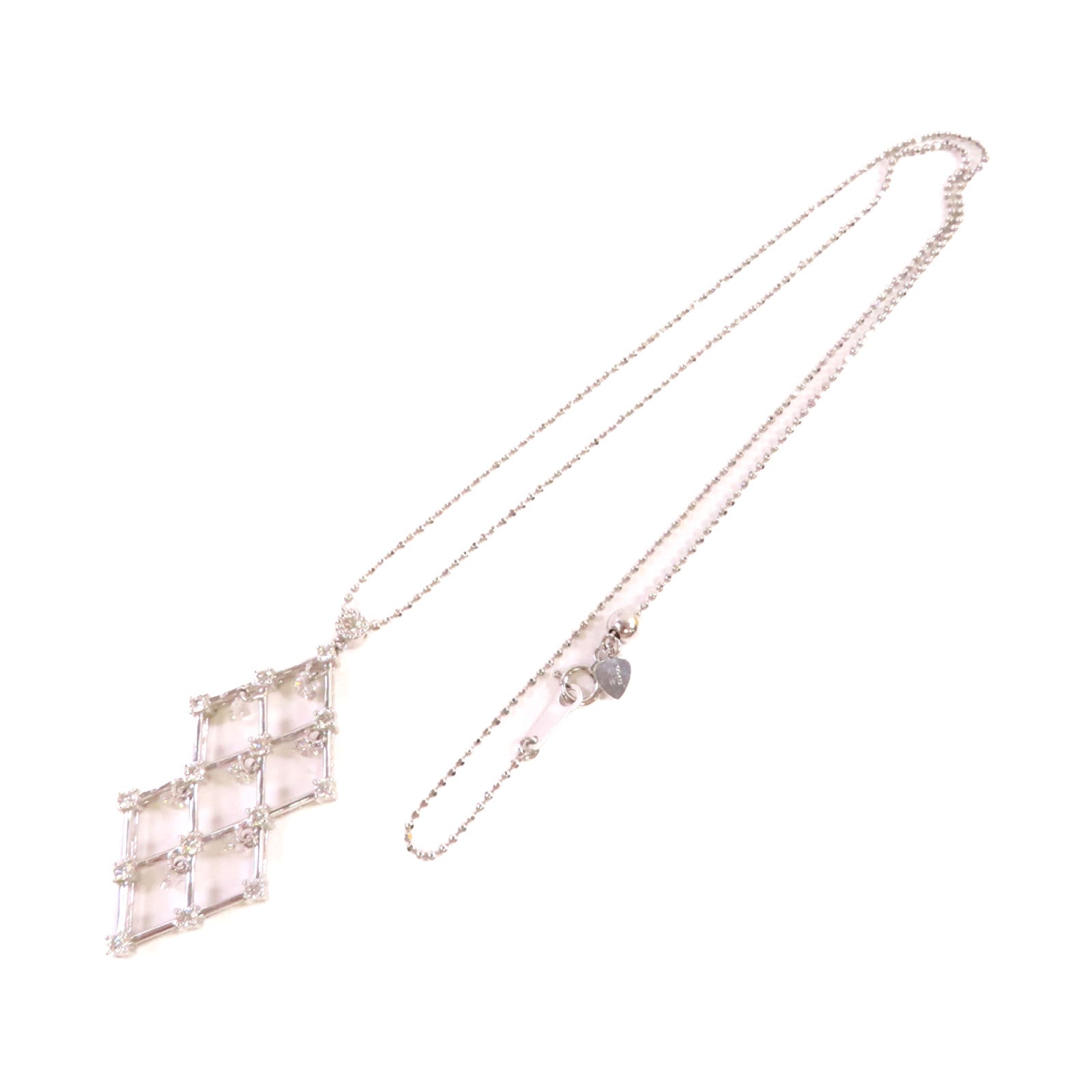 JEWELRY 18K白金/1.31ct鑽石/0.56ct鑽石Diamond Necklace項鍊