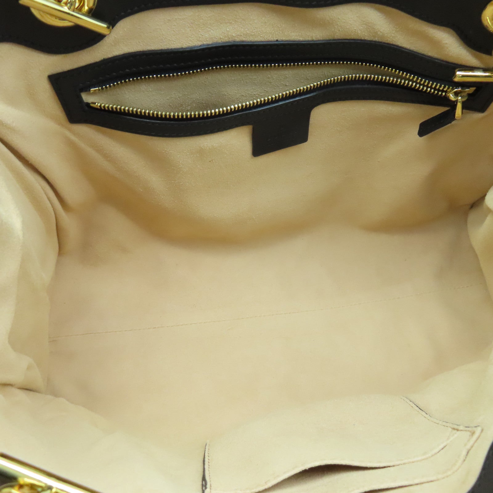 GUCCI 【激減優惠】塗層帆布Padlock Medium Shoulder Bag金扣鏈帶肩背袋啡色/黑色