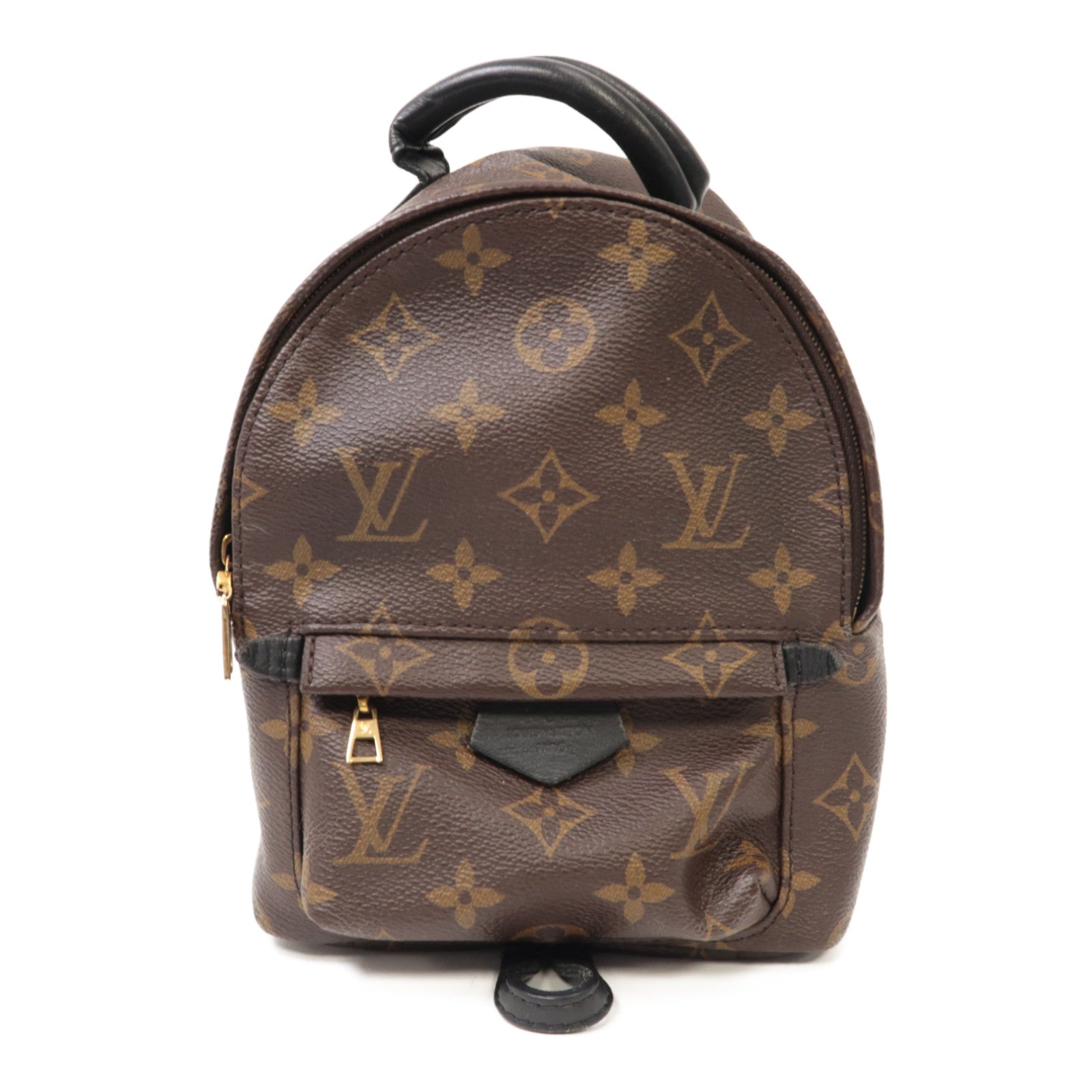 LOUIS VUITTON Monogram Palm Springs Mini金扣背包啡色