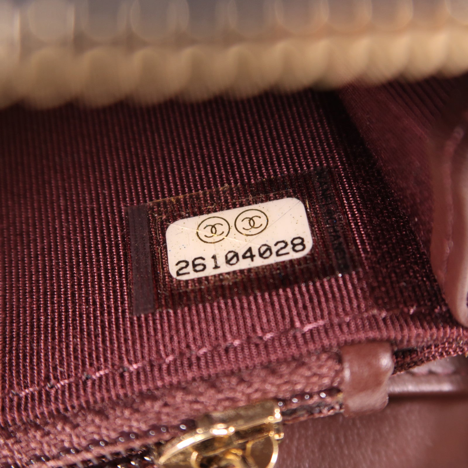 CHANEL 羊毛Wallet金扣錢包