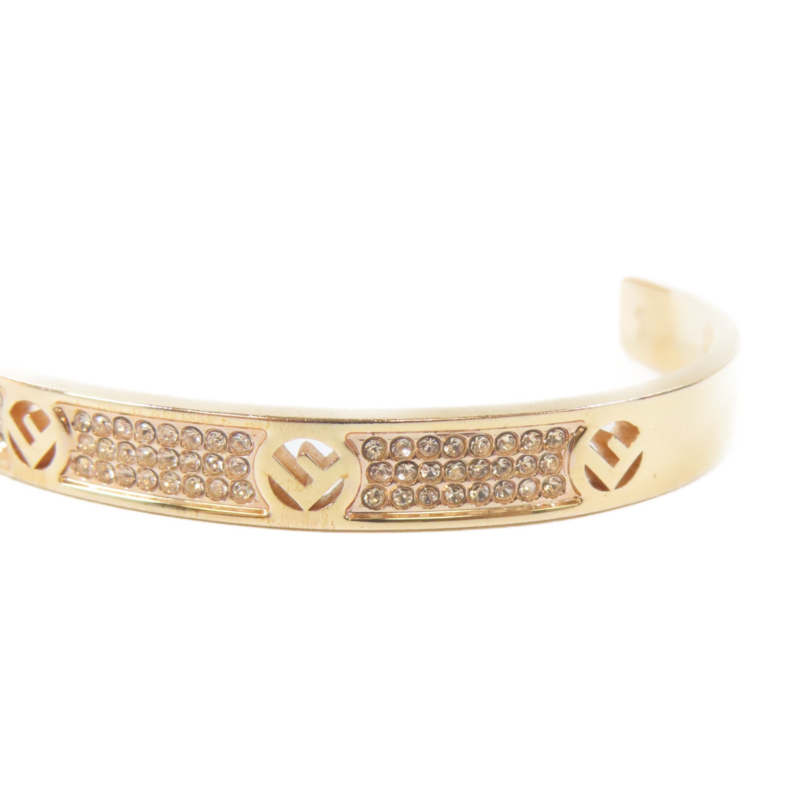FENDI 金屬Bangle手鐲金色#15.5cm
