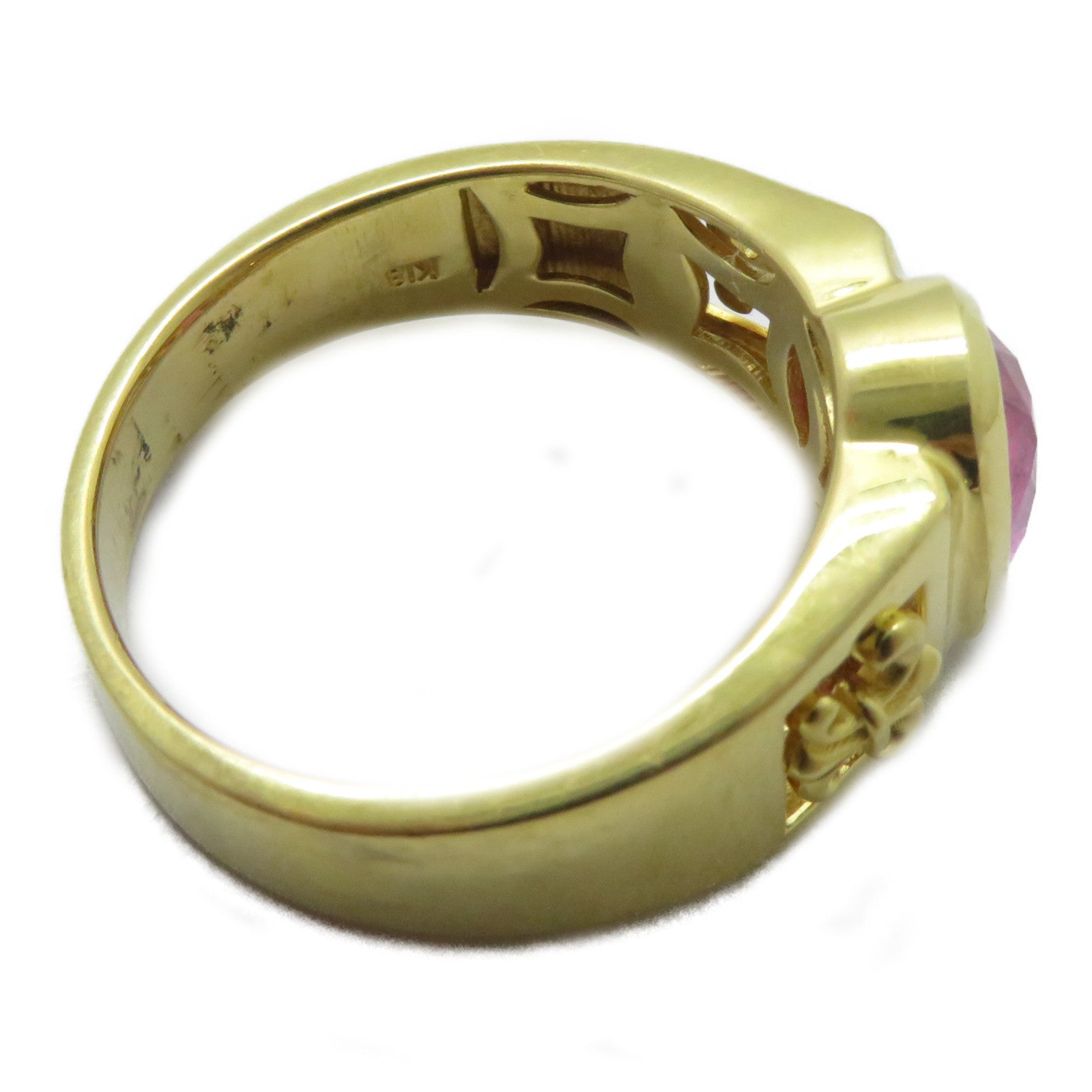 JEWELRY 18K黃金Unheat Sapphire Ring 2.098ct無燒藍寶石戒指US#9.25