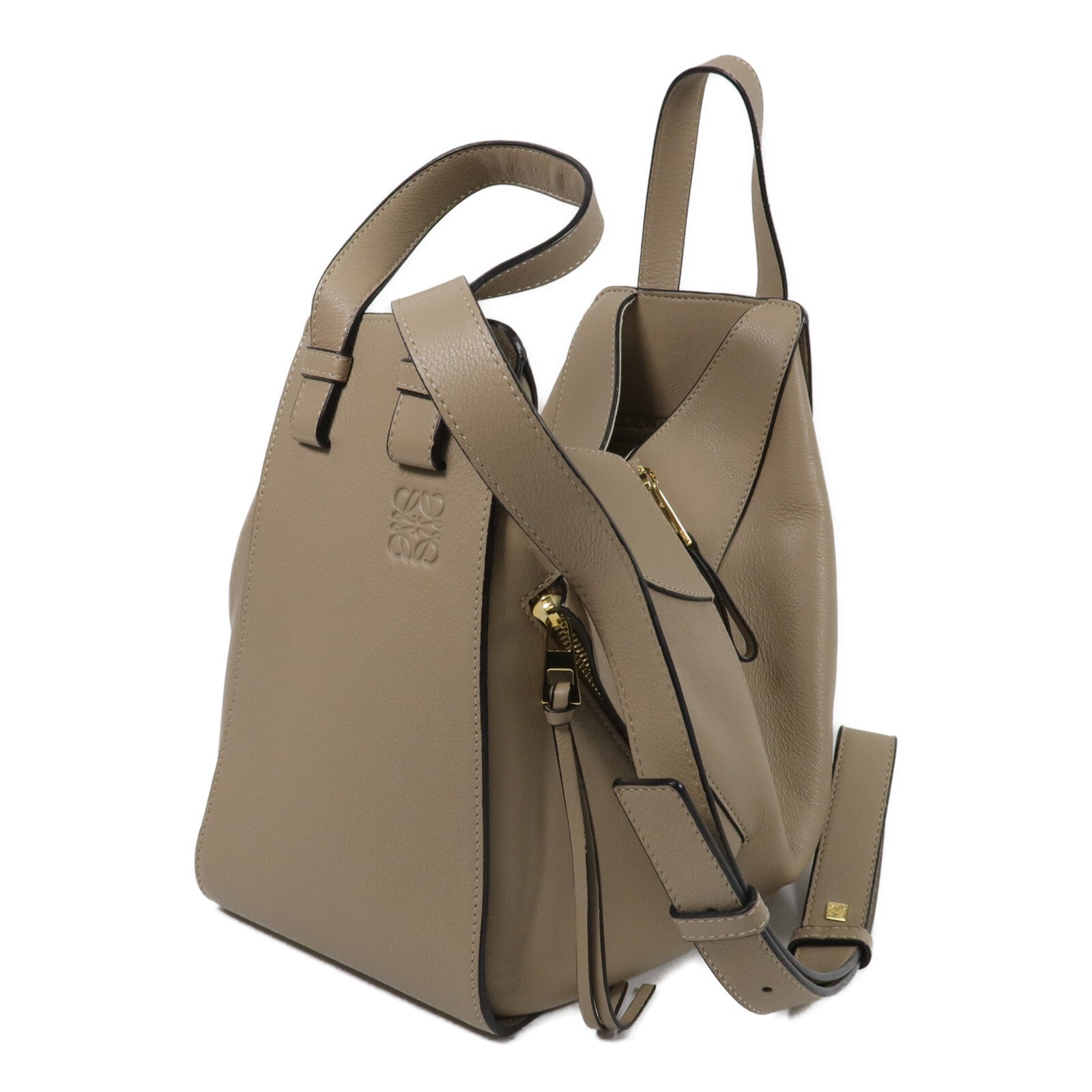 LOEWE 牛皮皮革Hammock Medium手挽肩背兩用袋