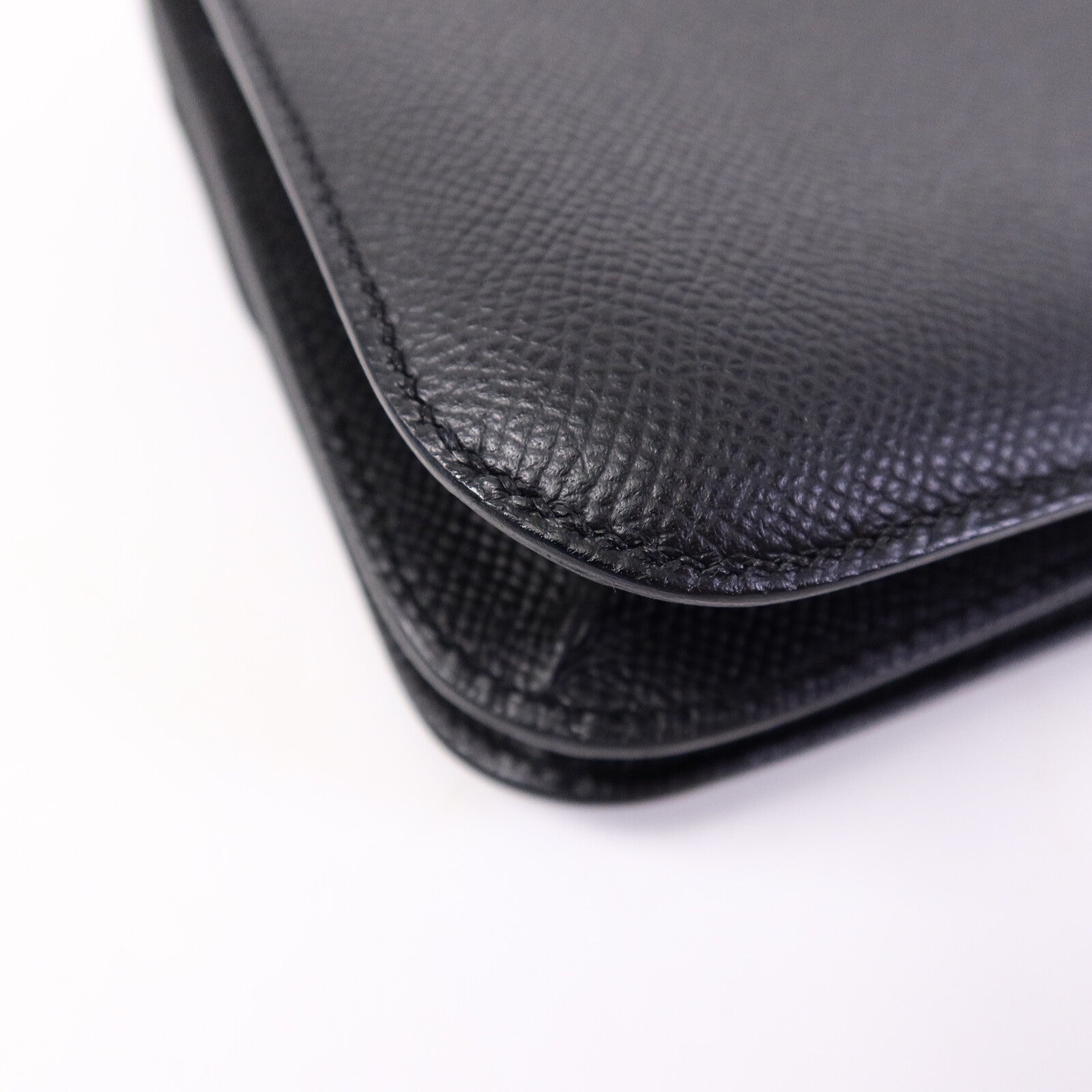 HERMES Epsom皮革Constance Mini肩背袋Noir