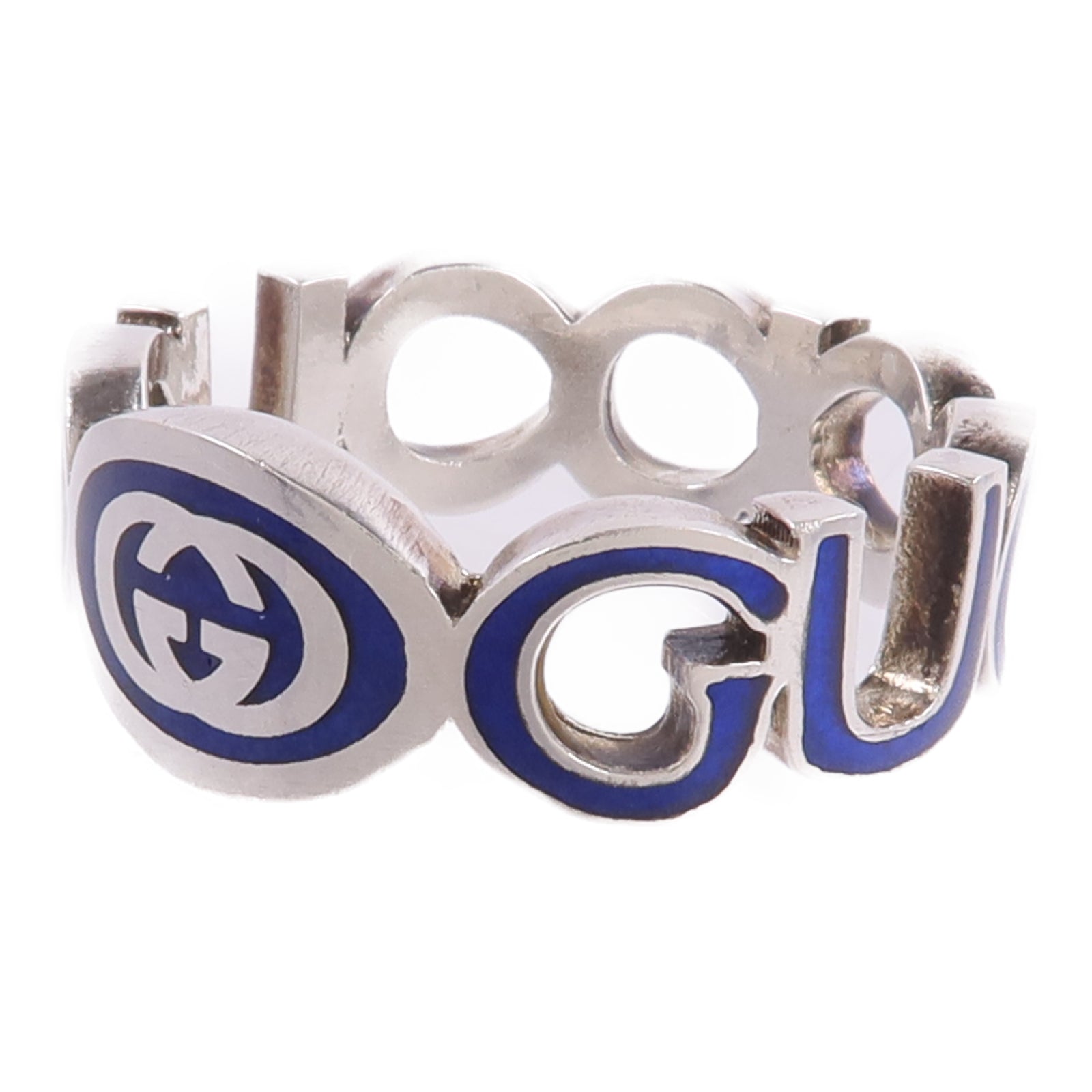 GUCCI 925純銀Interlocking G Ring戒指