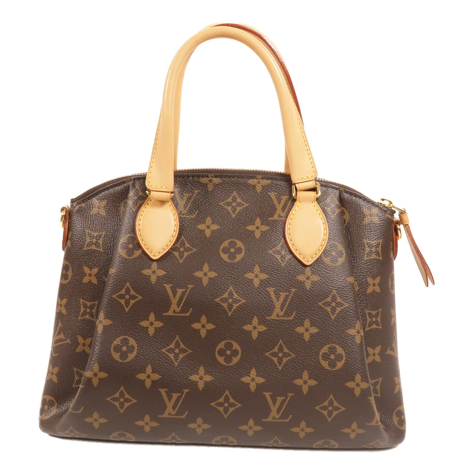LOUIS VUITTON Monogram Rivoli PM手挽肩背兩用袋棕色