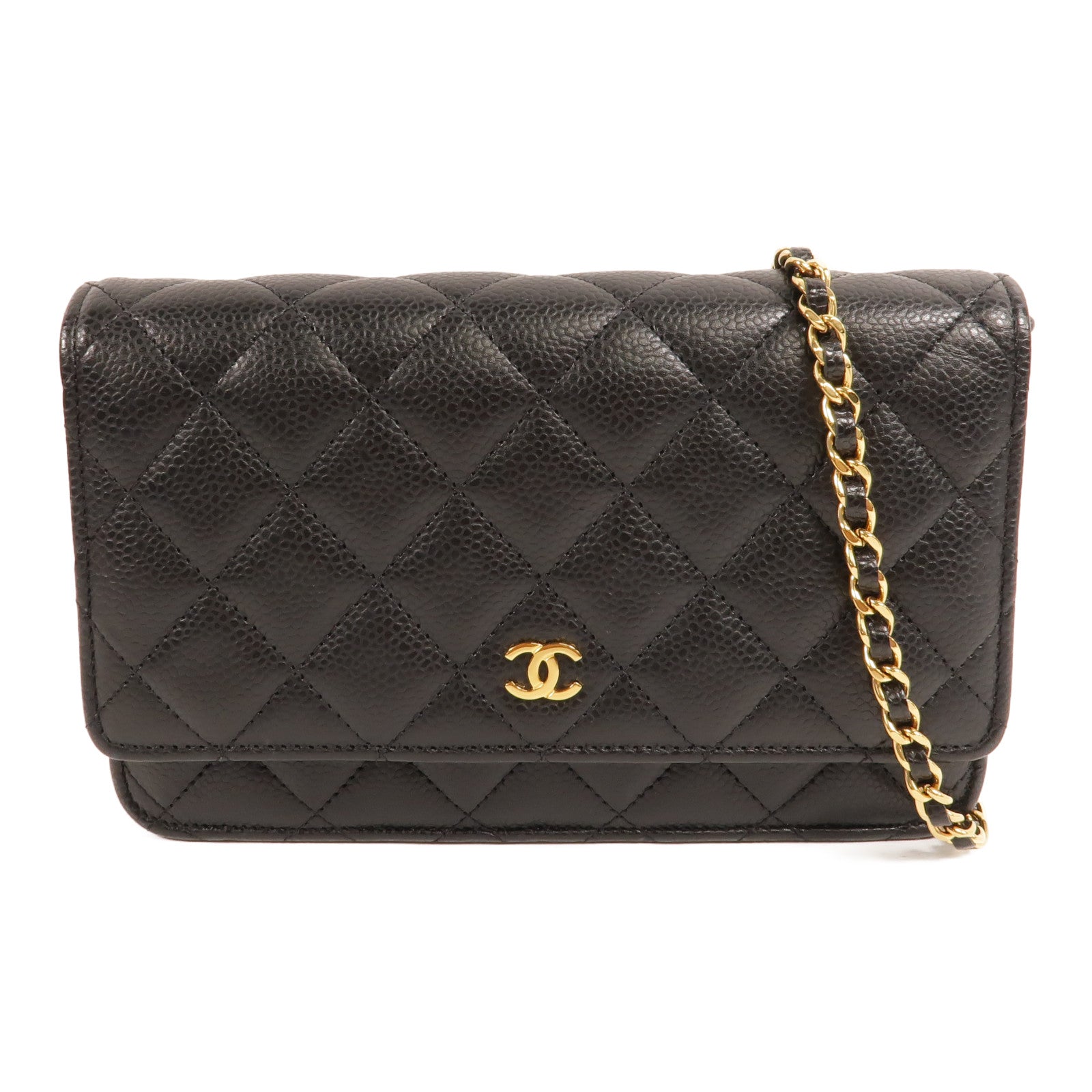 CHANEL 牛皮皮革WOC Wallet On Chain鏈帶肩背袋