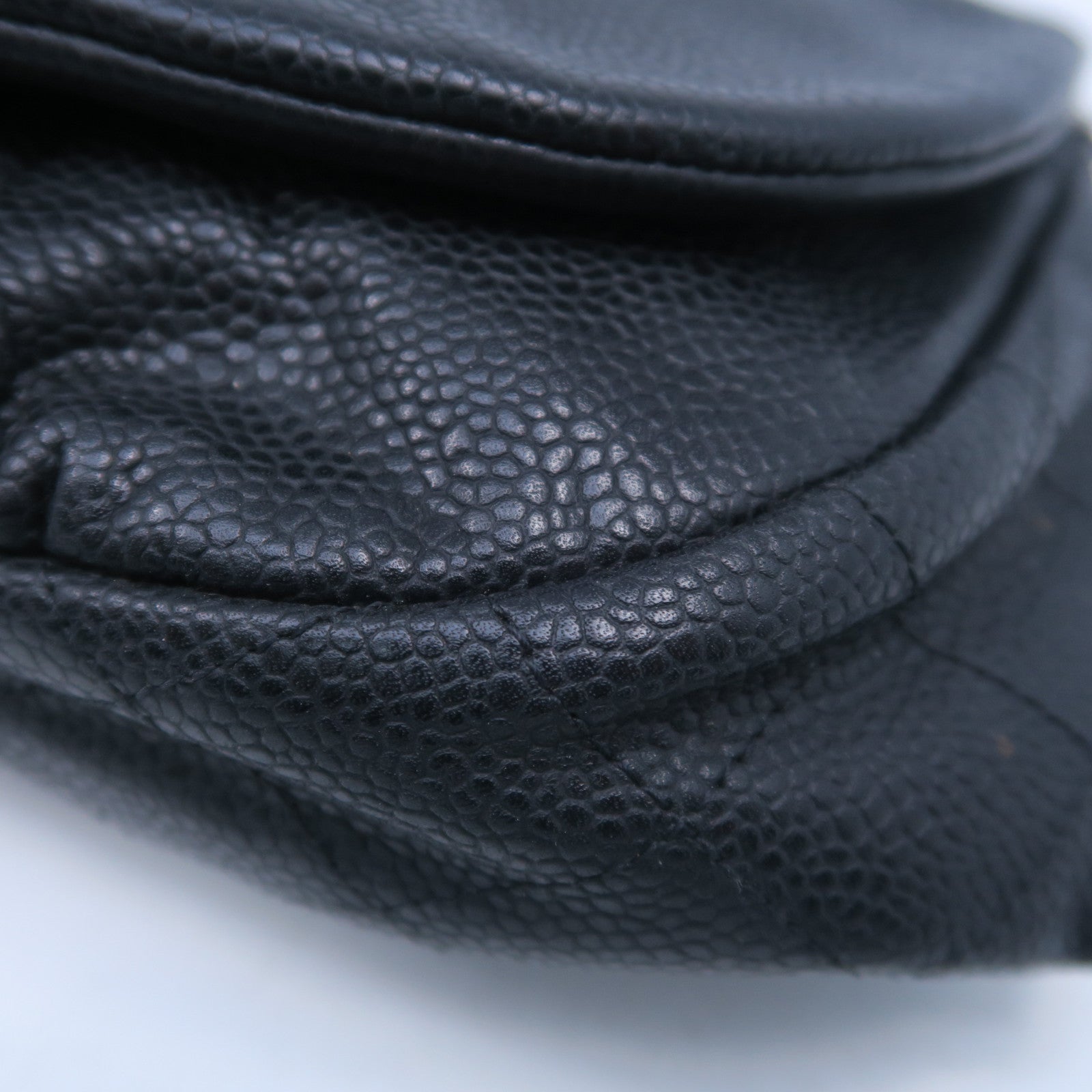 CHANEL 【激減優惠】牛皮皮革Chain Shoulder Bag銀扣鏈帶肩背袋黑色