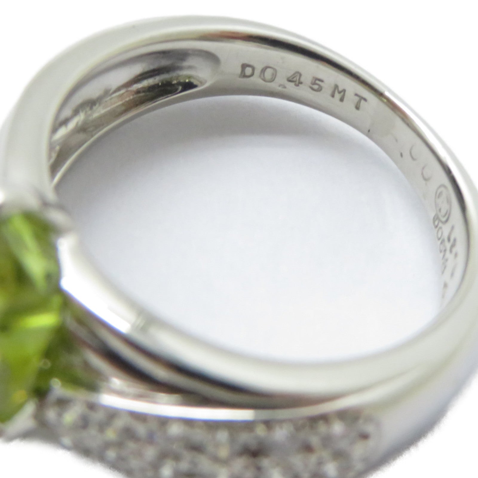 JEWELRY 【激減優惠】PT900鉑金Sphene Ring 2.00ct榍石/0.45ct鑽石戒指US#5