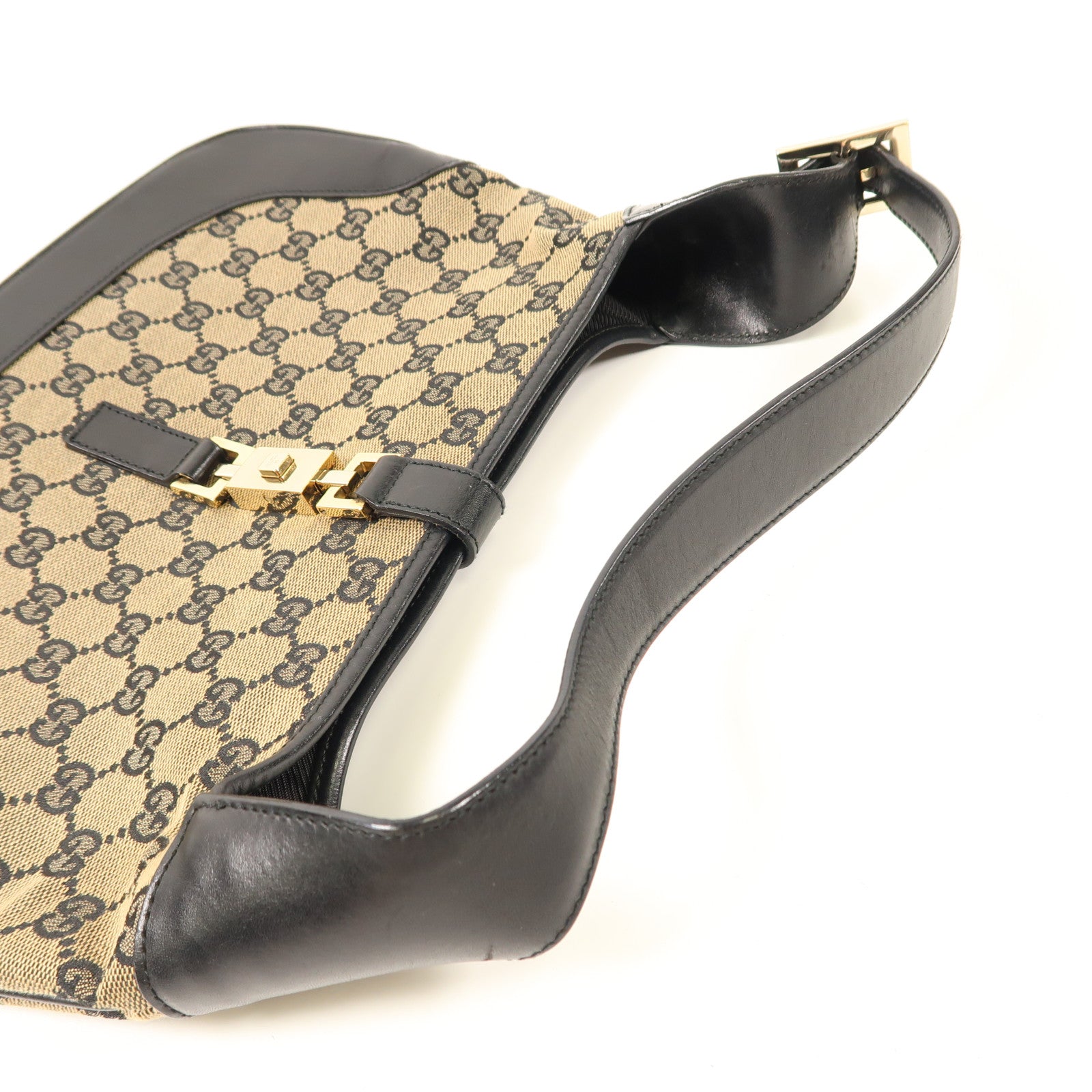 GUCCI 帆布Shoulder Bag金扣肩背袋