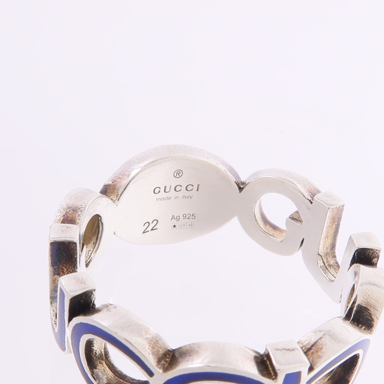 GUCCI 925純銀Interlocking G Ring戒指