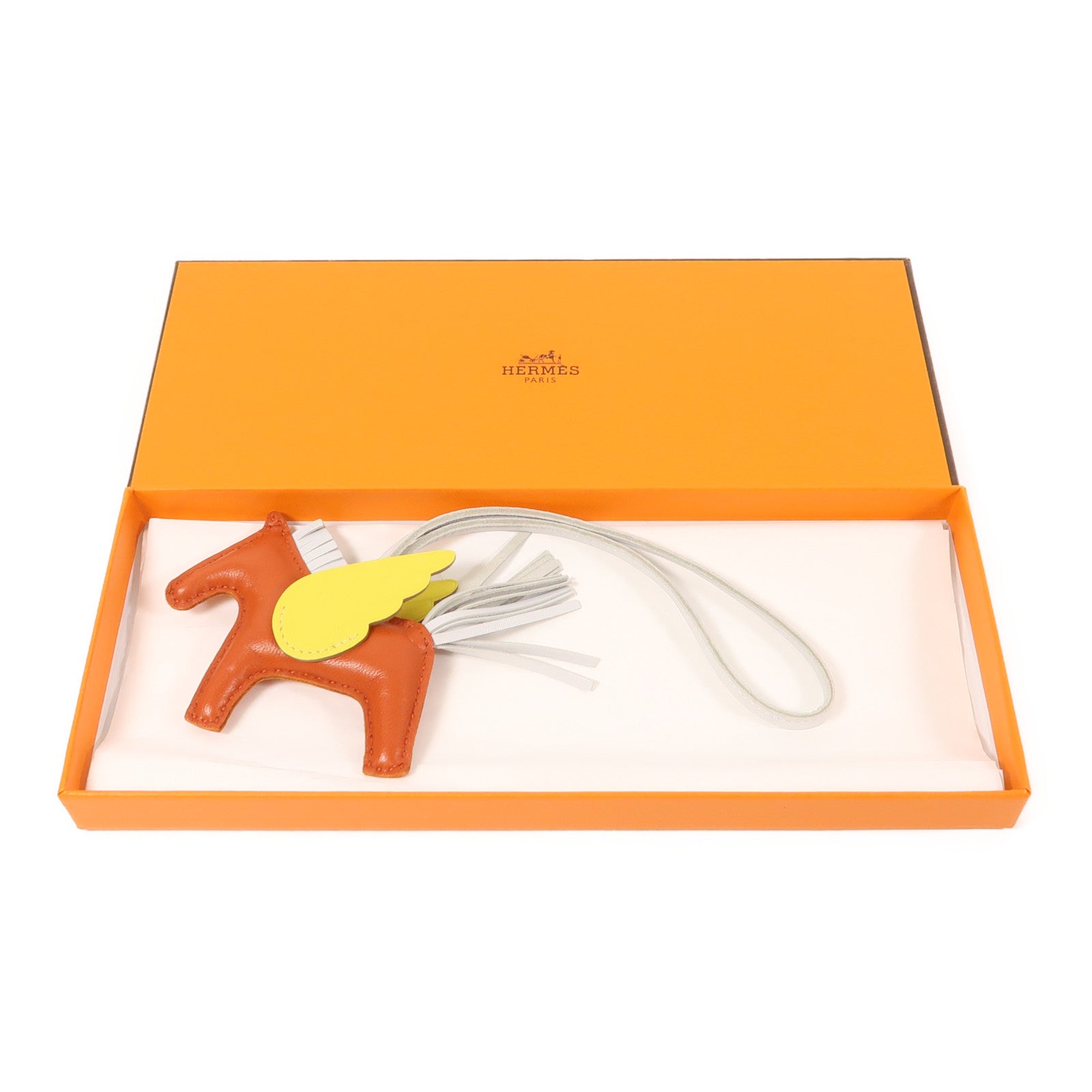 HERMES Milo皮革Rodeo Pegase PM掛飾