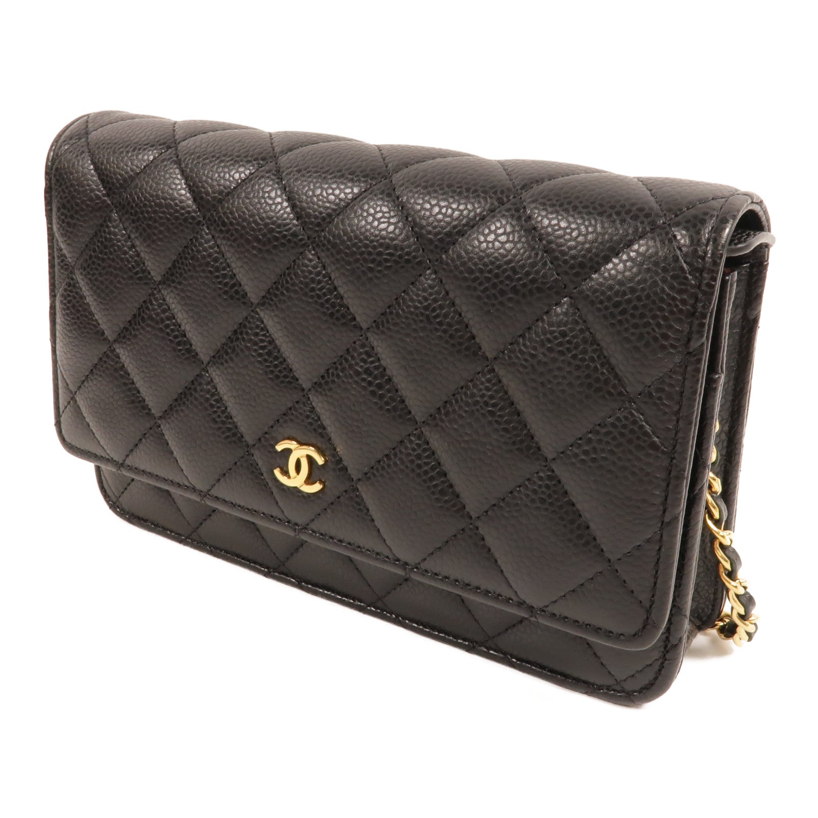 CHANEL 牛皮皮革WOC Wallet On Chain鏈帶肩背袋