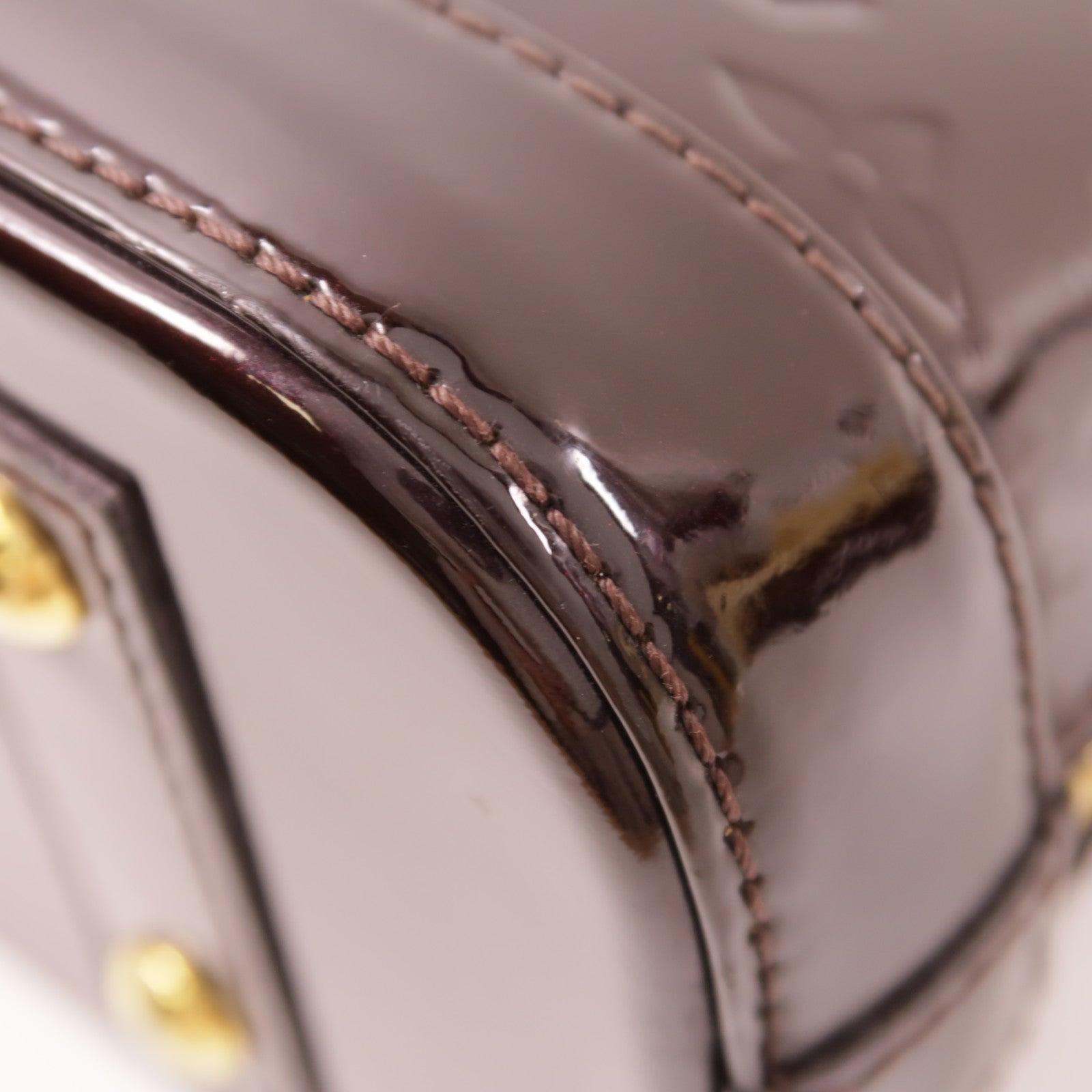 LOUIS VUITTON Vernis Alma BB金扣手挽肩背兩用袋