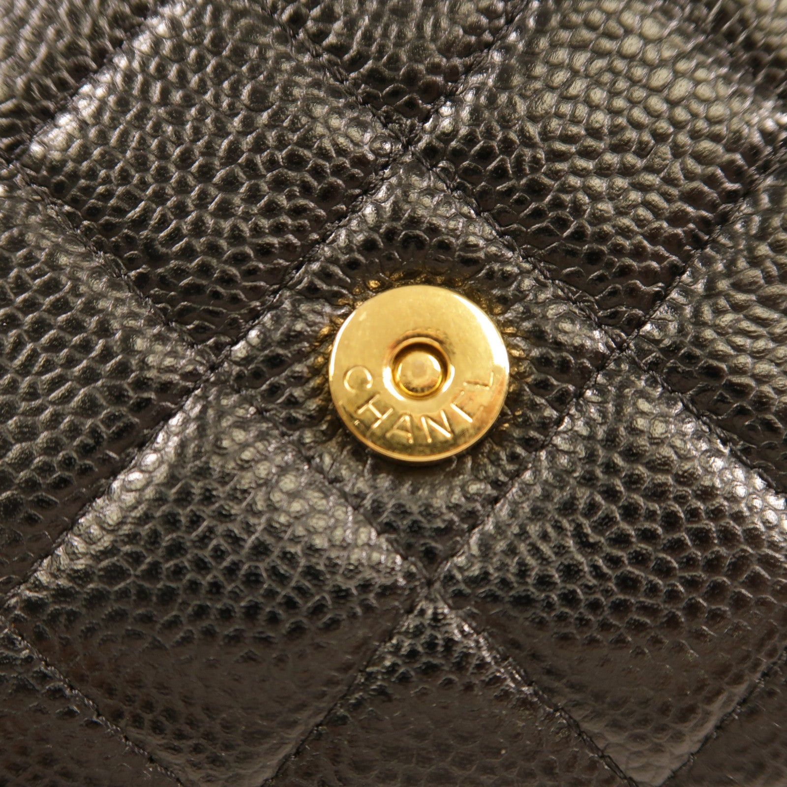 CHANEL 牛皮皮革Wallet On Chain金扣鏈帶肩背袋