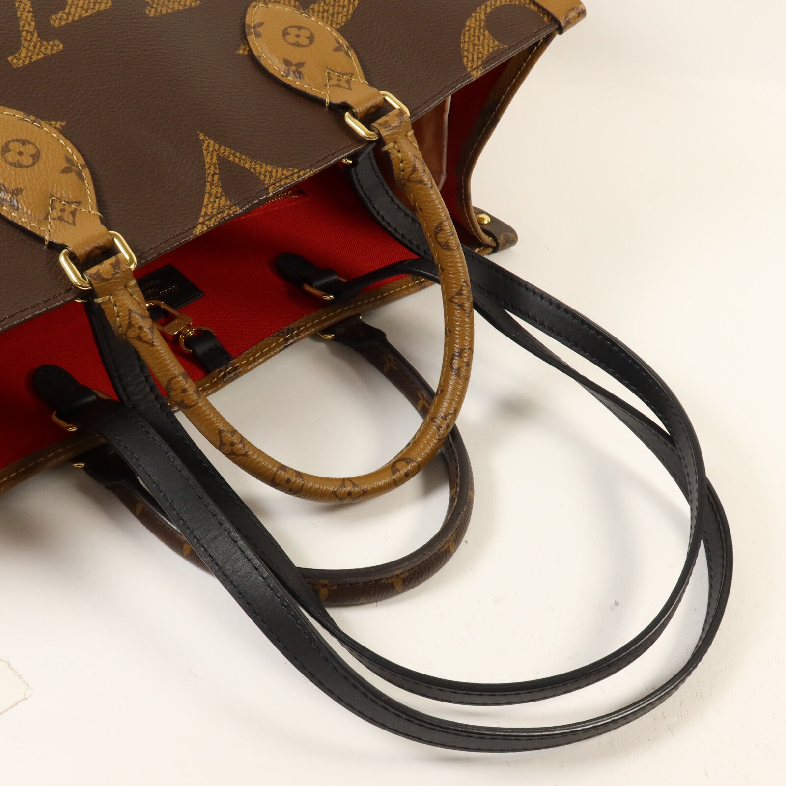 LOUIS VUITTON Monogram Giant On The Go MM手挽肩背兩用袋