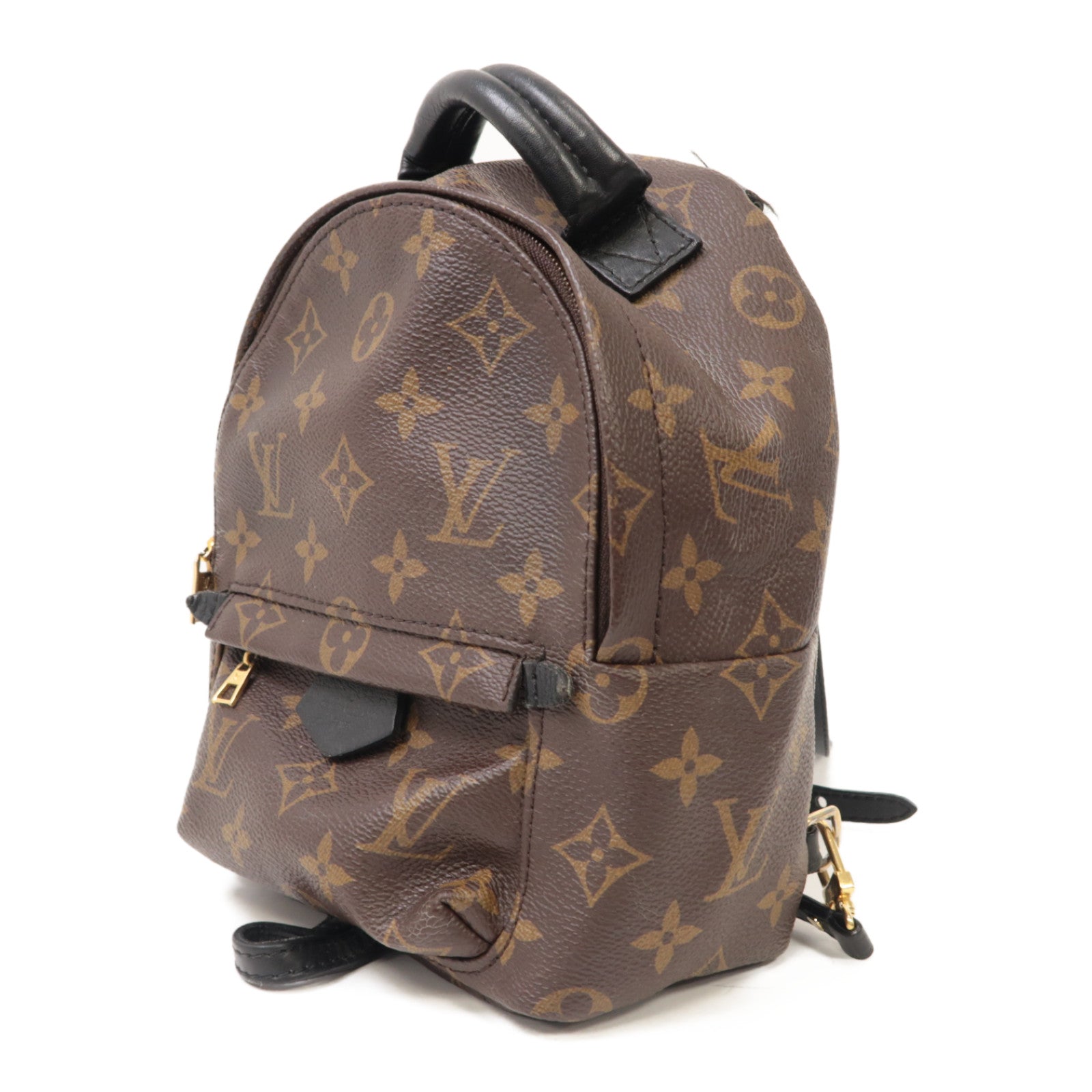 LOUIS VUITTON Monogram Palm Springs Mini金扣背包啡色