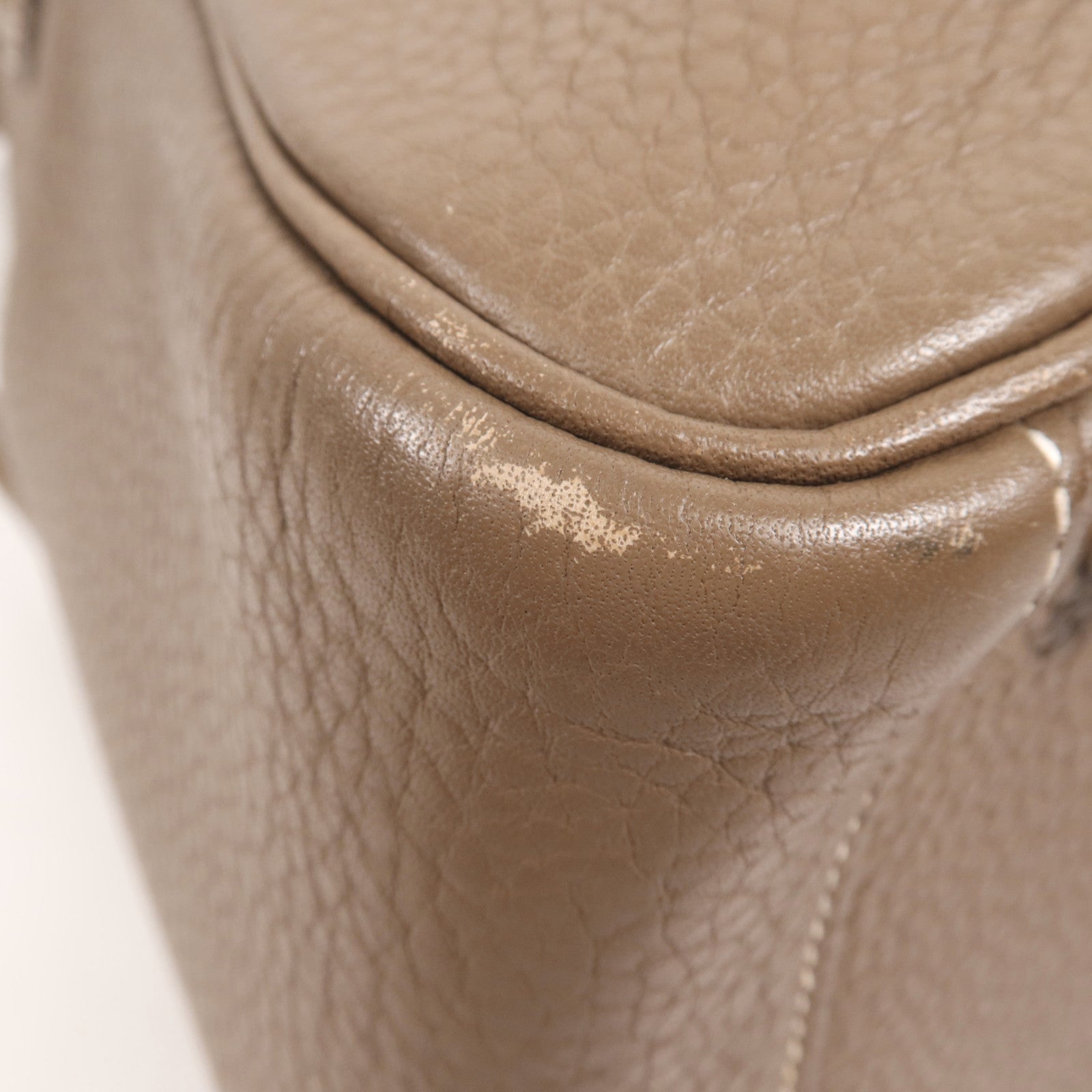 HERMES Togo皮革Lindy 30銀扣手挽肩背兩用袋Etoupe