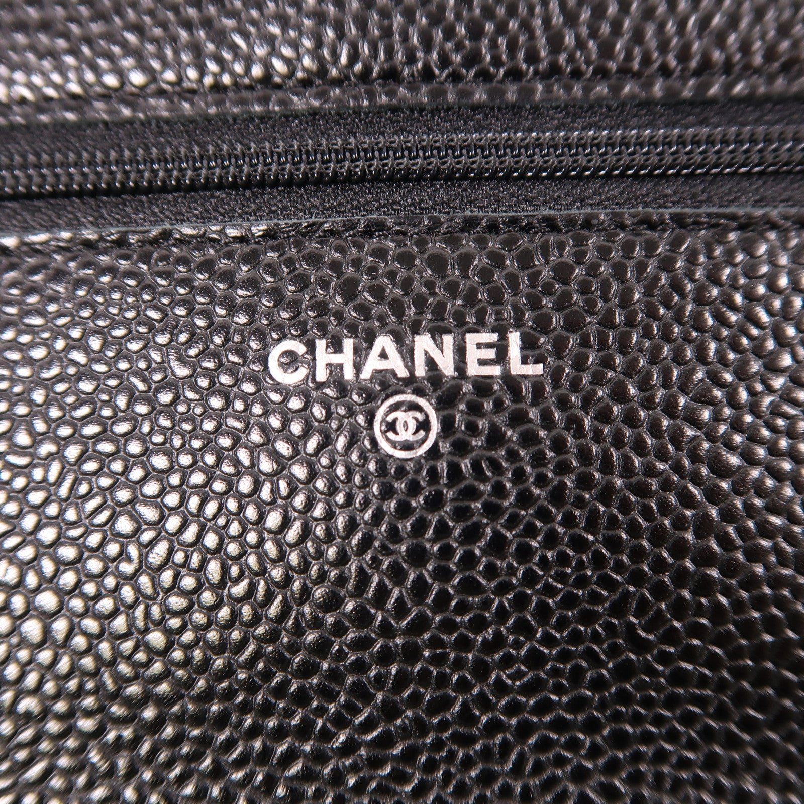 CHANEL 牛皮皮革WOC Wallet On Chain銀扣鏈帶肩背袋