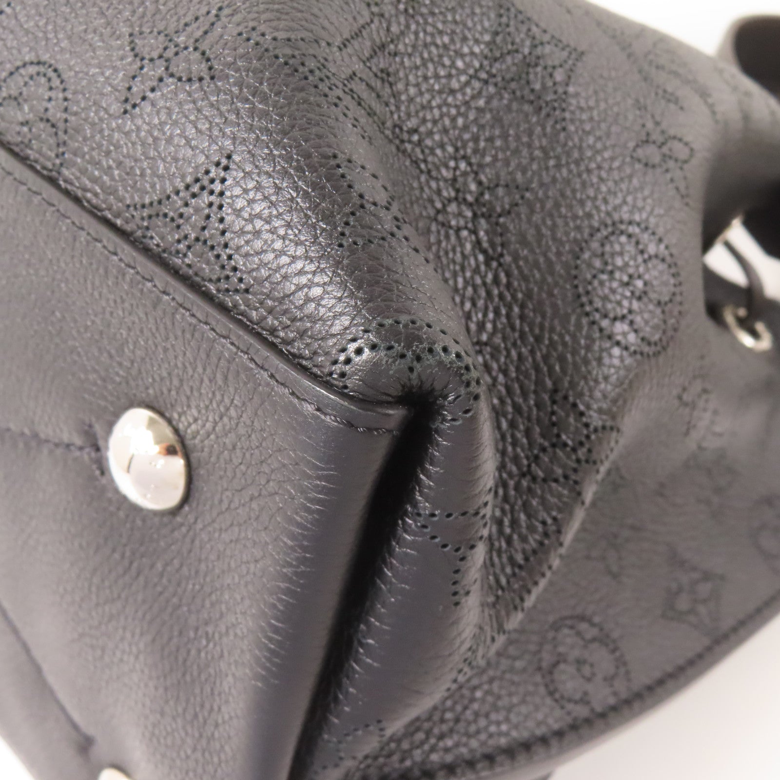 LOUIS VUITTON Mahina Muria銀扣手挽肩背兩用袋黑色