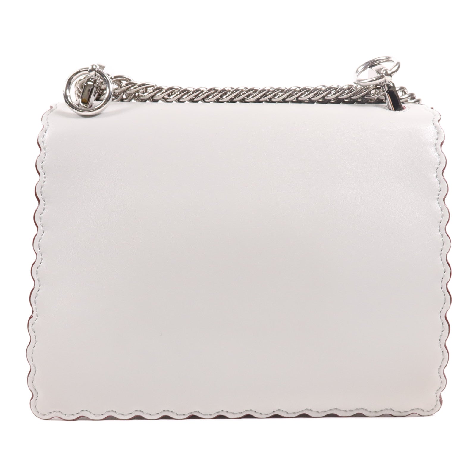 FENDI 牛皮皮革Kan I銀扣肩背袋