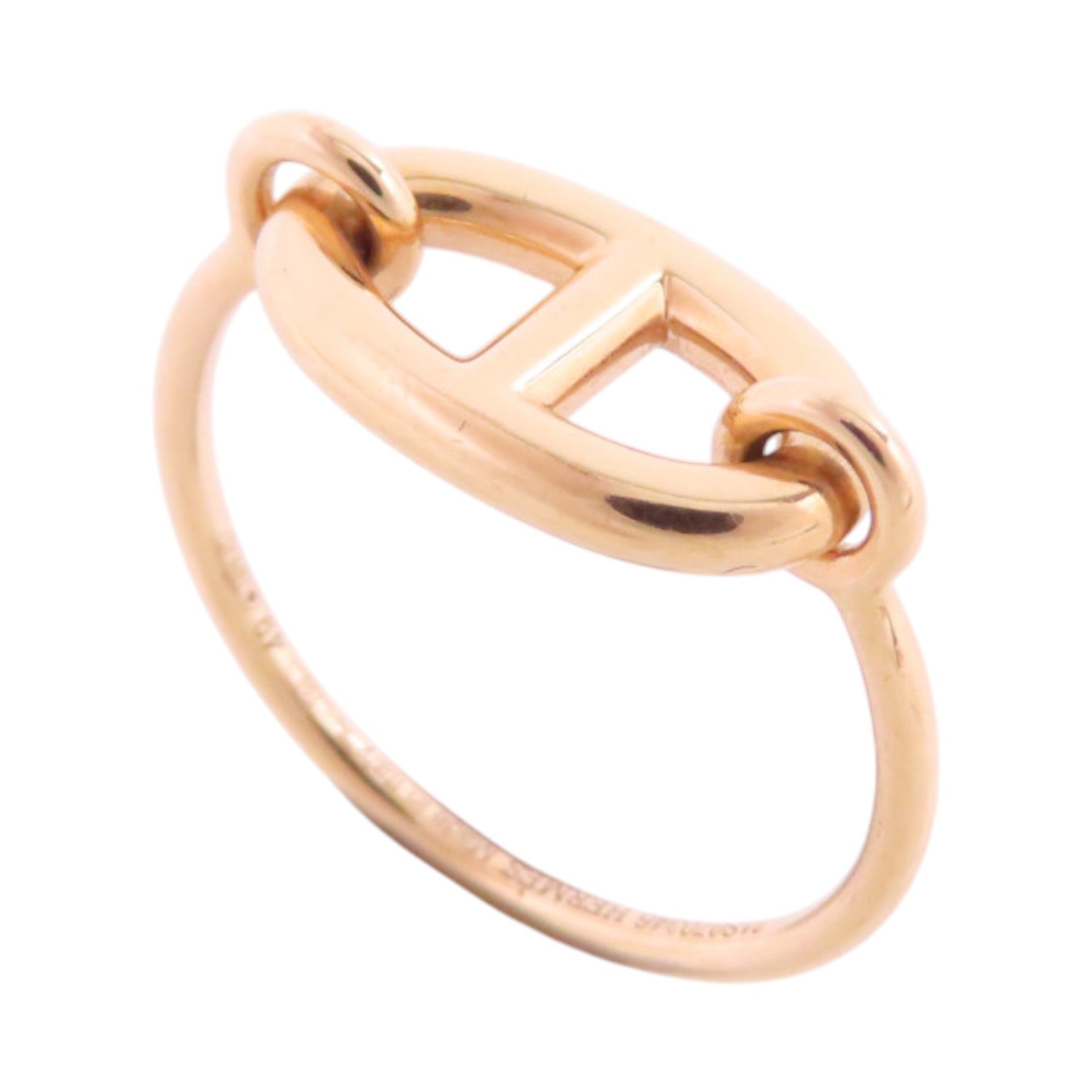 HERMES 18K玫瑰金Farandole Gold Ring戒指#49/US#5