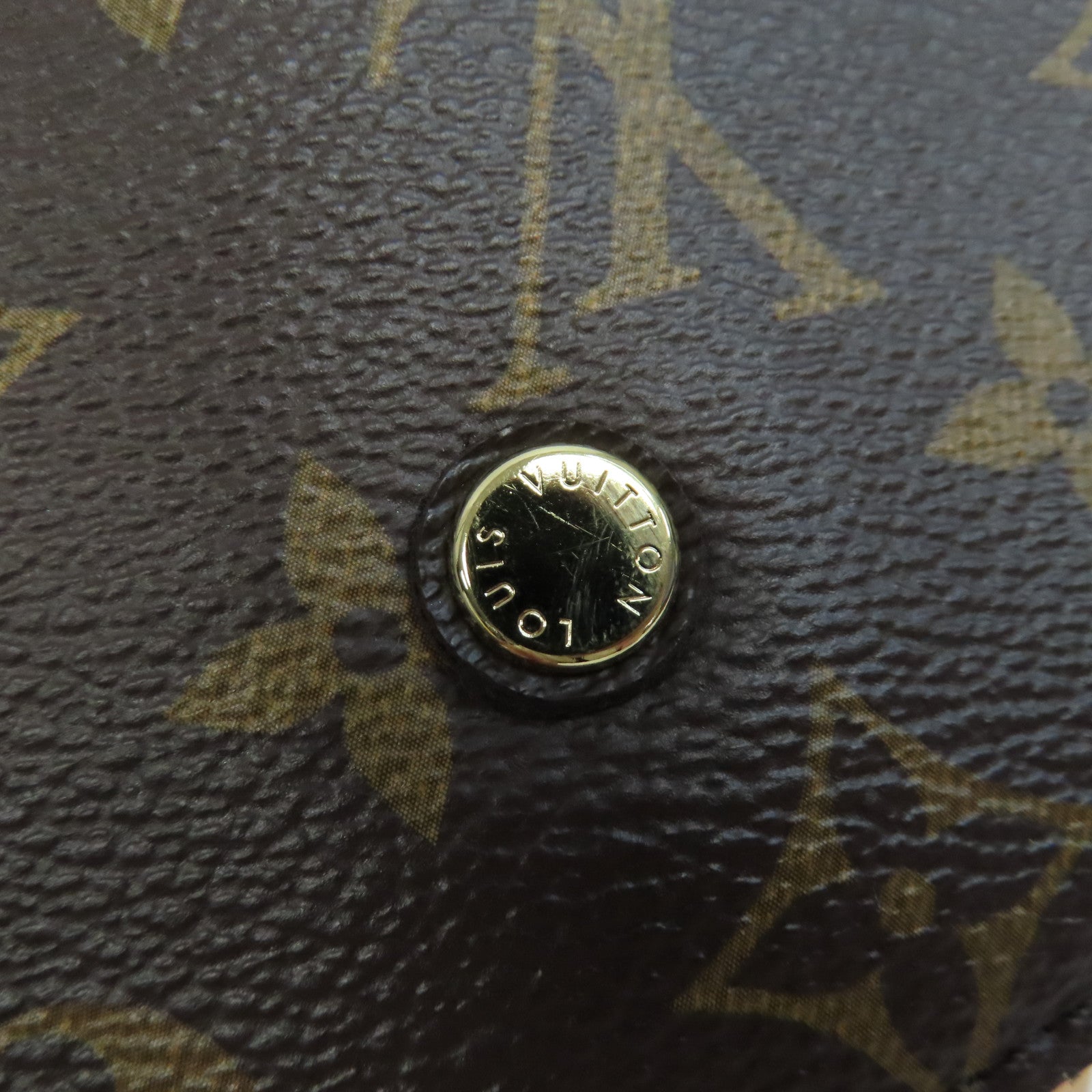 LOUIS VUITTON Monogram Montaigne MM金扣手挽肩背兩用袋啡色