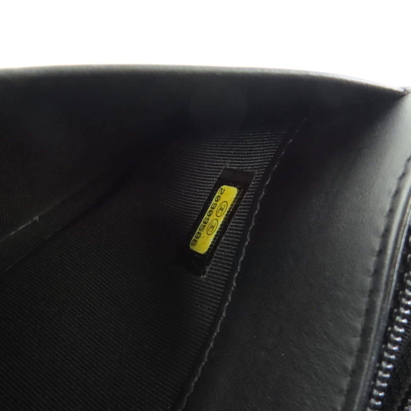 CHANEL 牛皮皮革Long Wallet銀扣長錢包