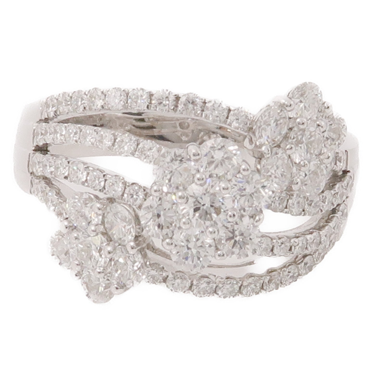 JEWELRY 18K白金Diamond Ring 1.66ct/0.68ct鑽石戒指US#8.75