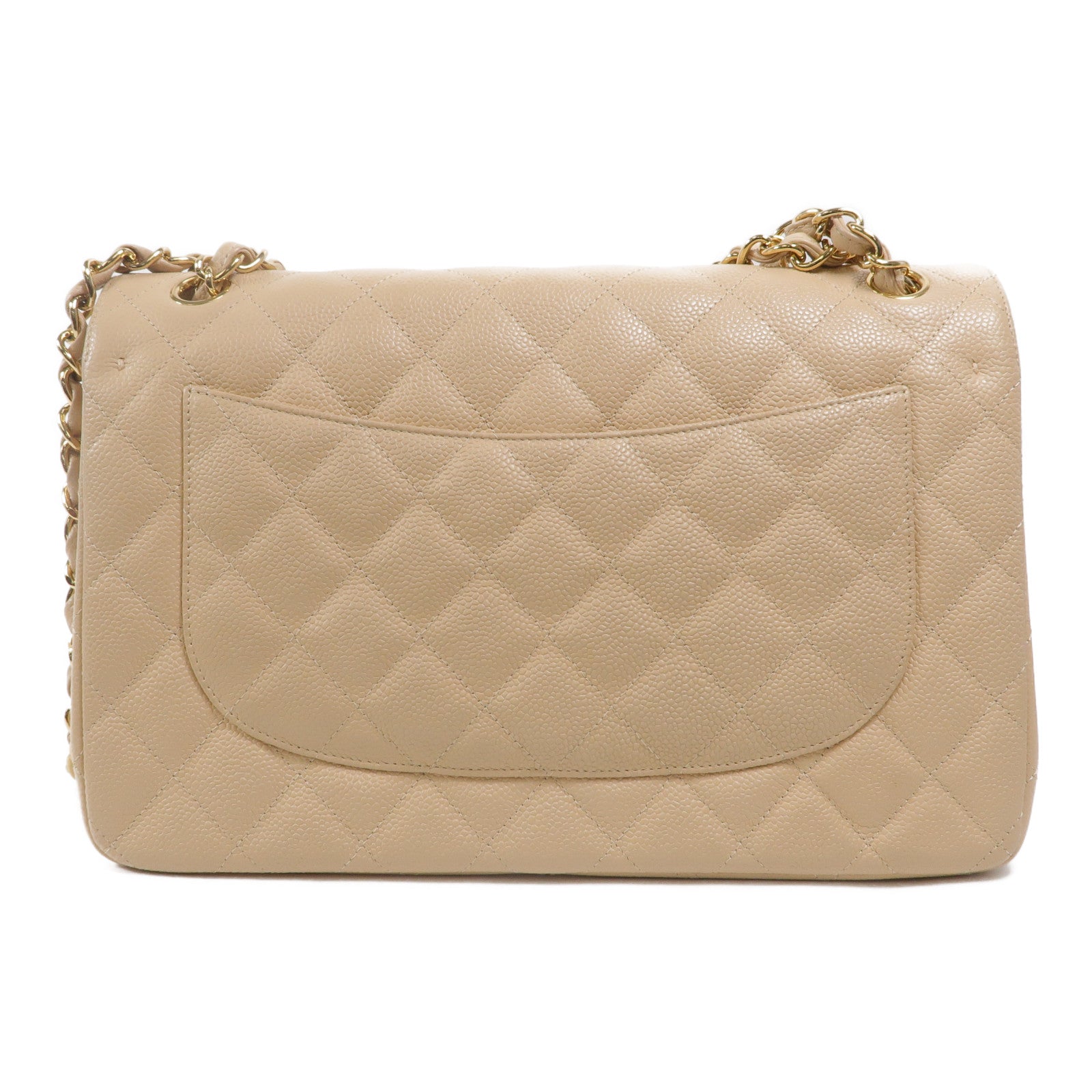CHANEL 牛皮皮革Large Classic鏈帶肩背袋