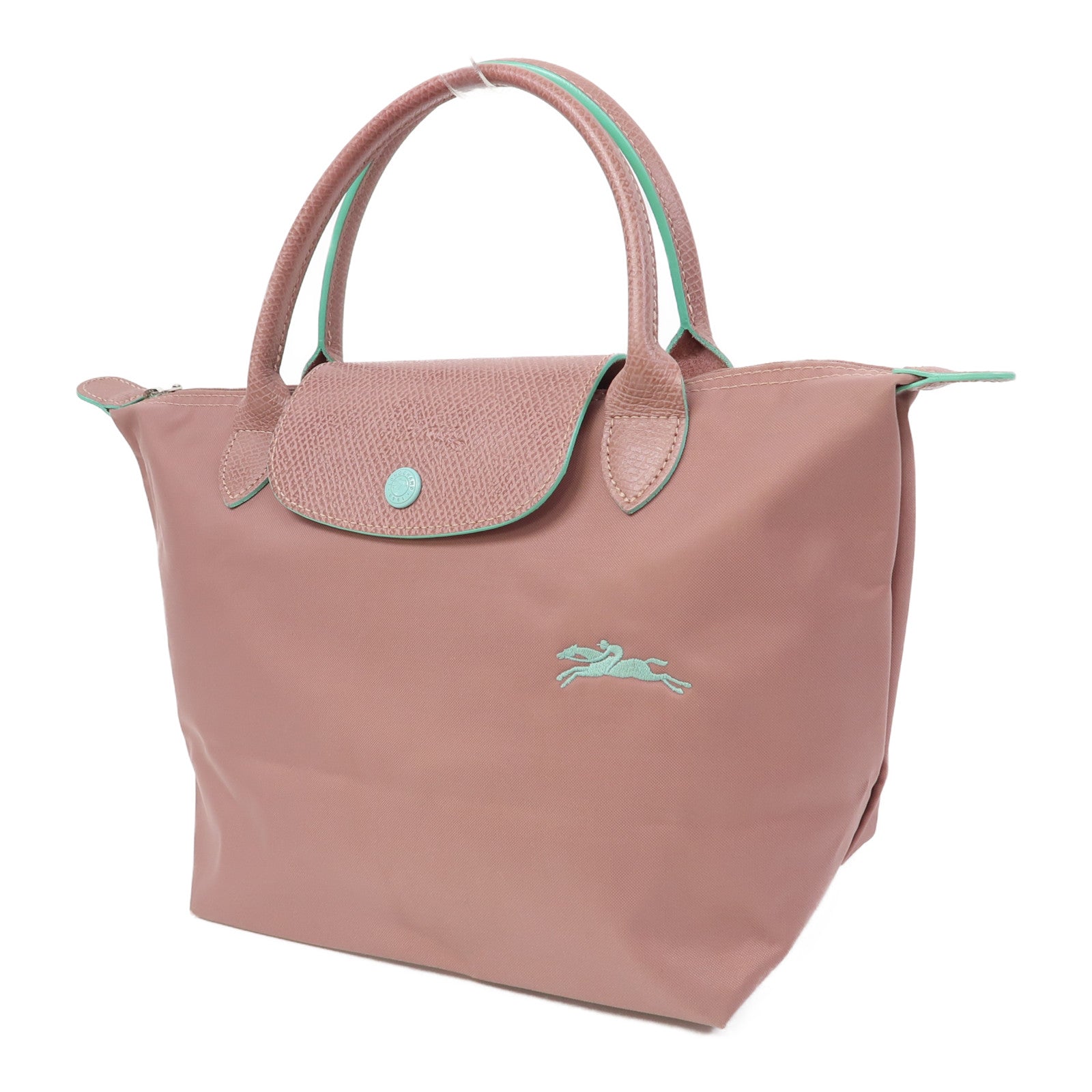 Longchamp 【激減優惠】尼龍Tote Bag銀扣手挽袋粉紅色