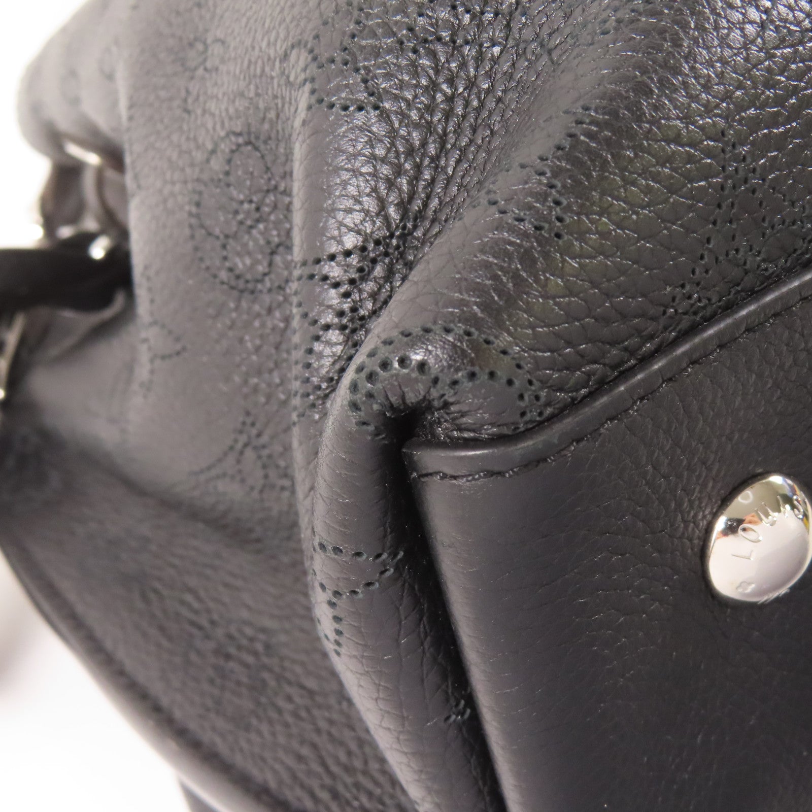 LOUIS VUITTON Mahina Muria銀扣手挽肩背兩用袋黑色