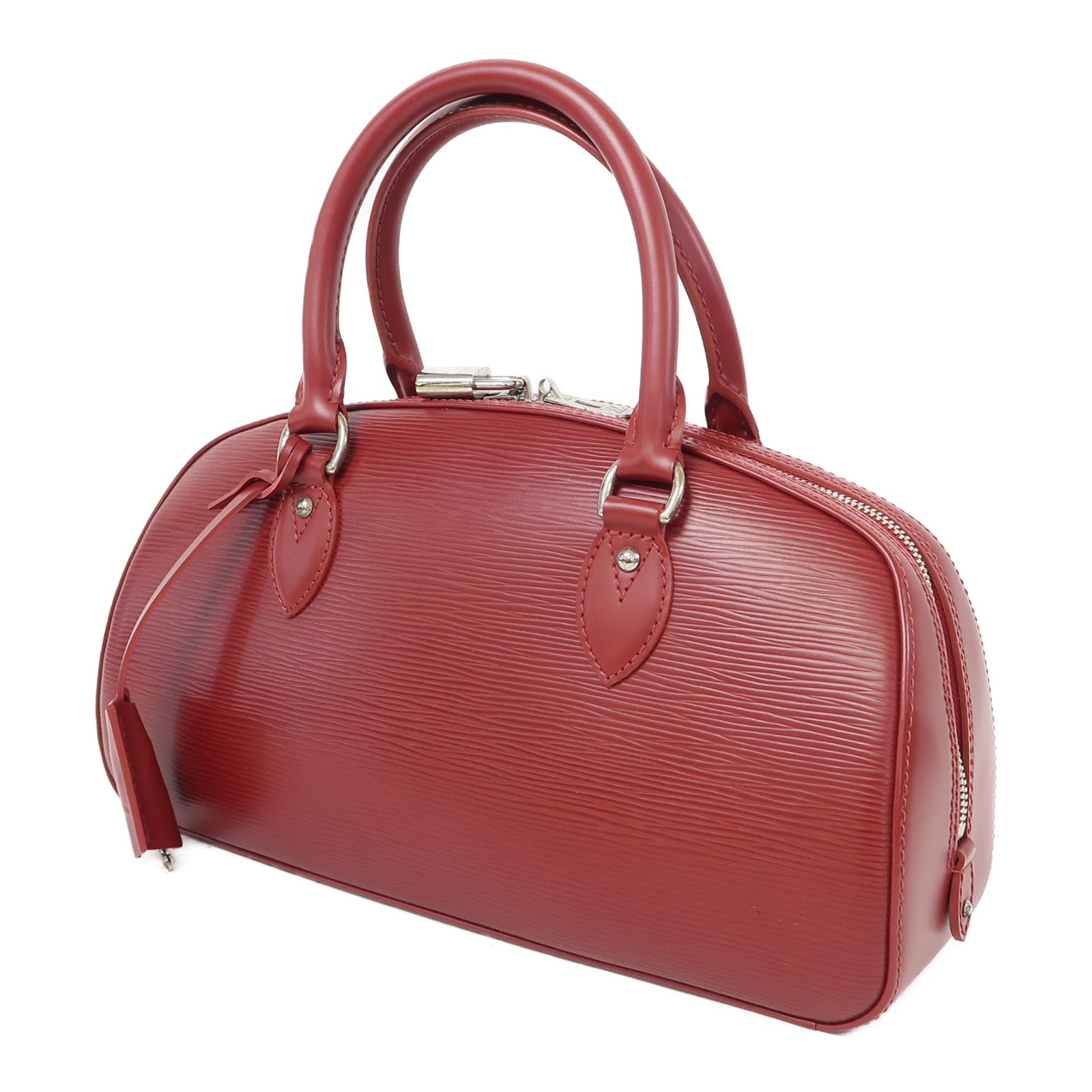 LOUIS VUITTON Epi Jasmin銀扣手挽袋紅色