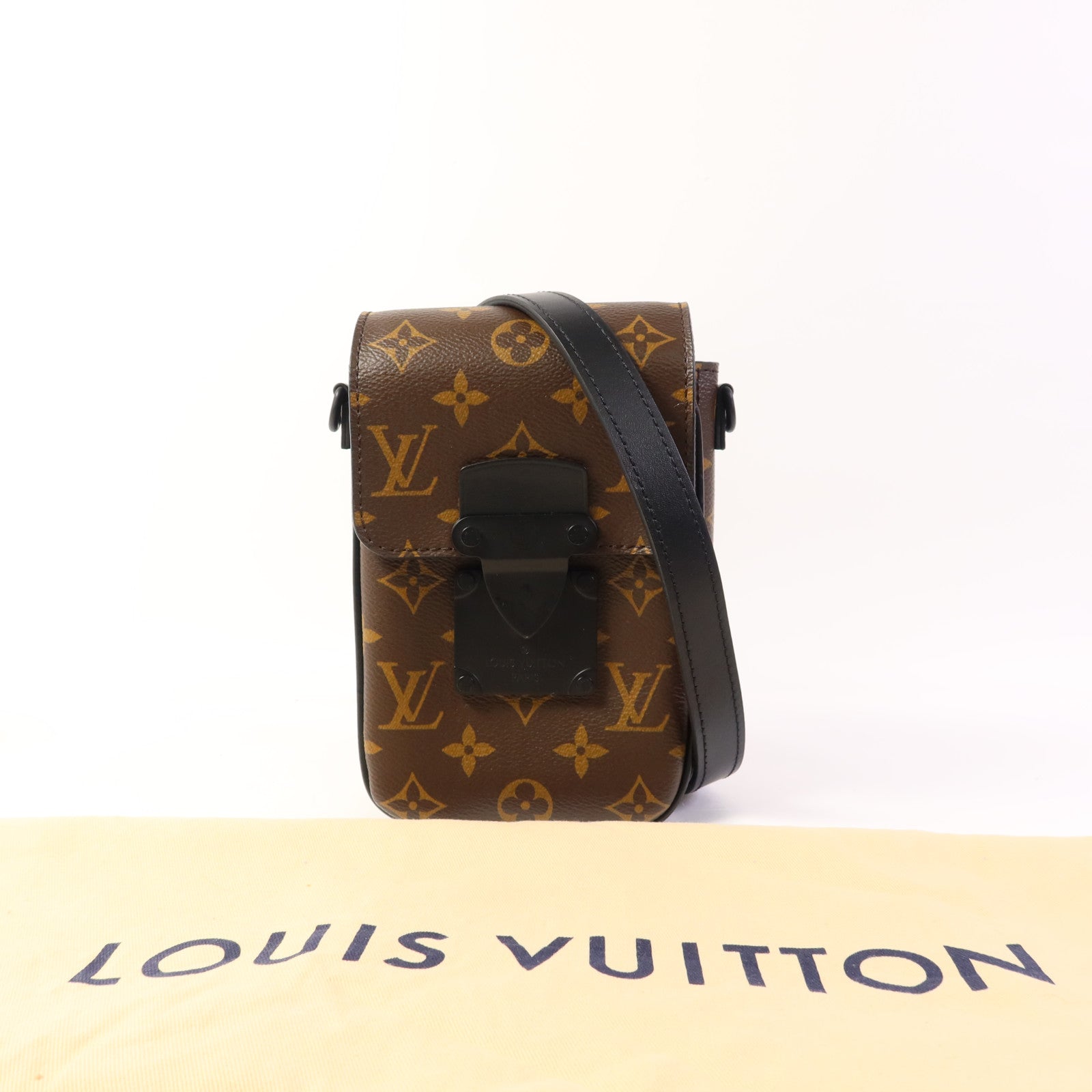 LOUIS VUITTON Monogram Macassar S-Lock肩背袋