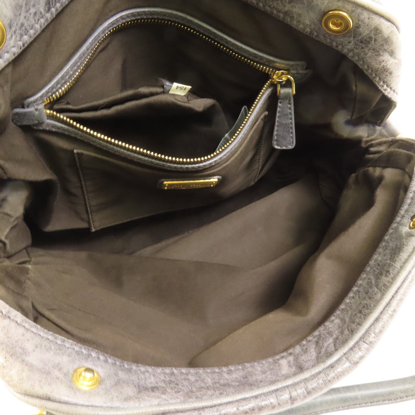 Miu Miu 牛皮皮革Handbag金扣手挽袋