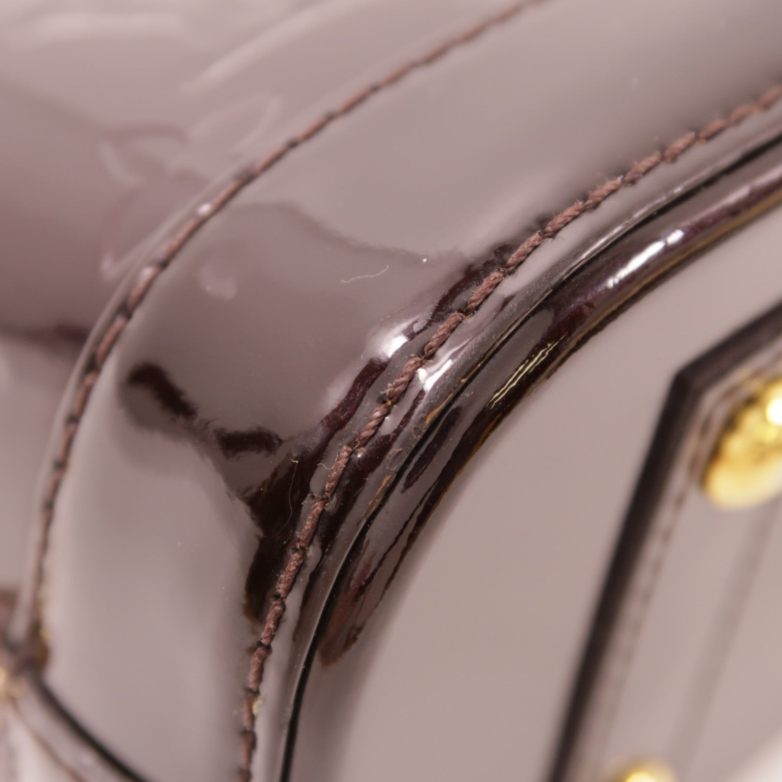 LOUIS VUITTON Vernis Alma BB金扣手挽肩背兩用袋
