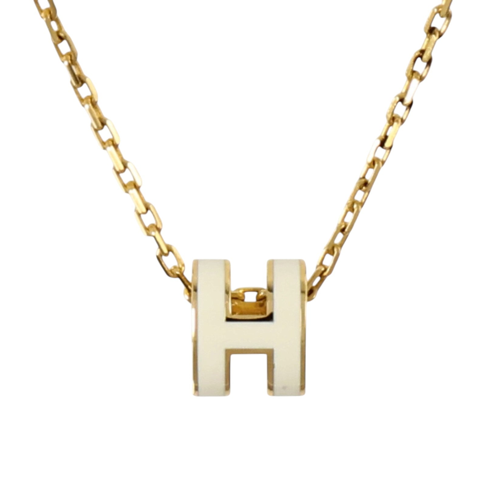 HERMES 金屬/琺瑯Mini Pop H項鏈