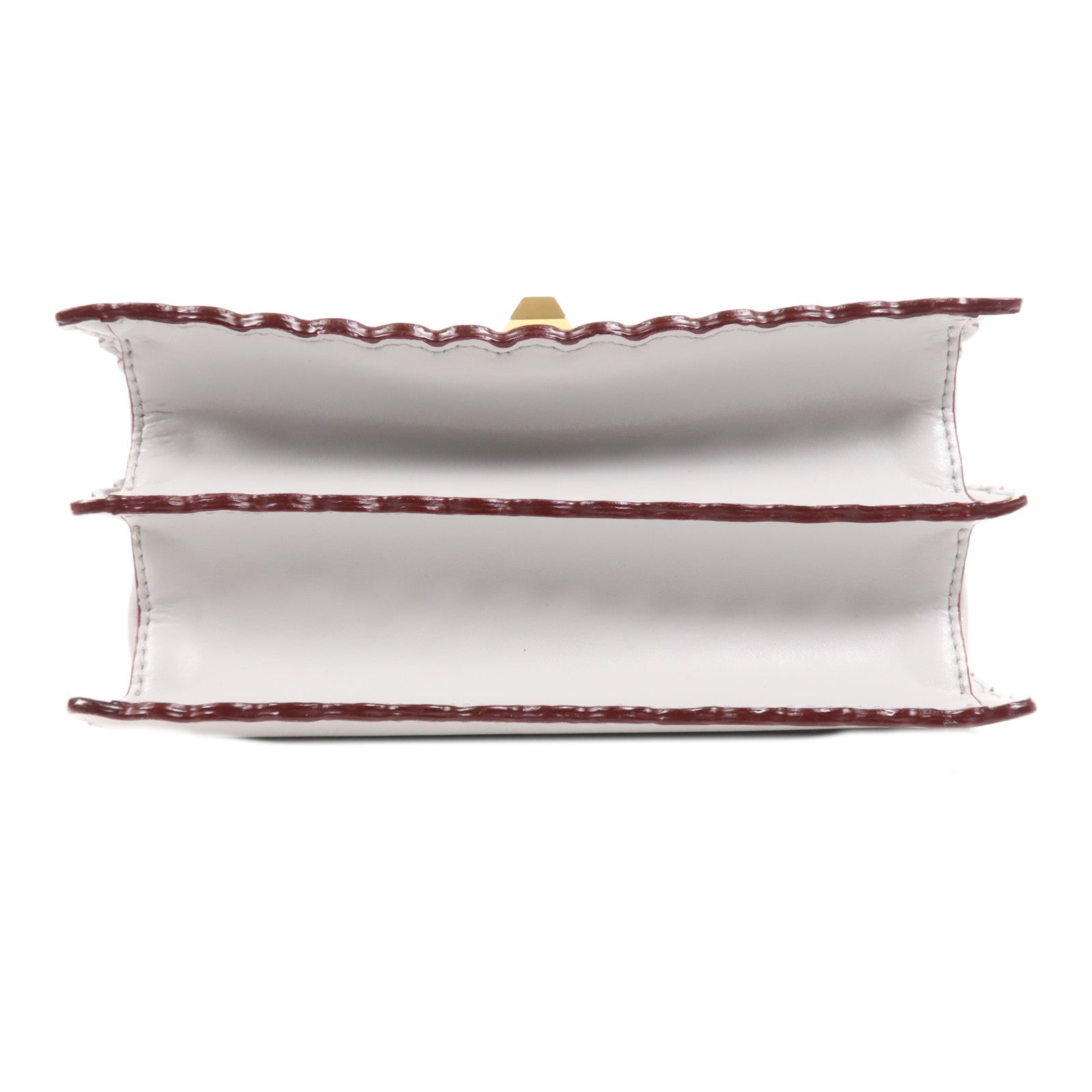 FENDI 牛皮皮革Kan I銀扣肩背袋