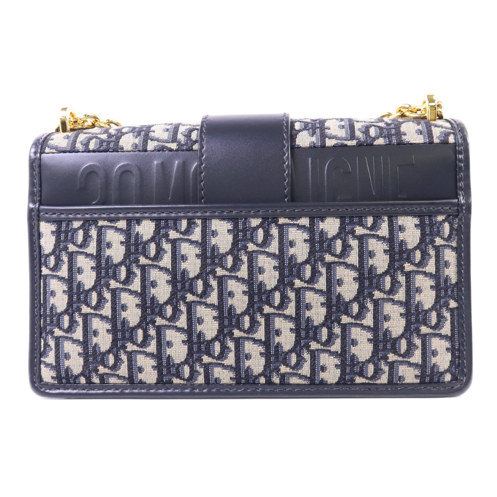 Dior 帆布30 Montaigne Chain Bag金扣鏈帶肩背袋