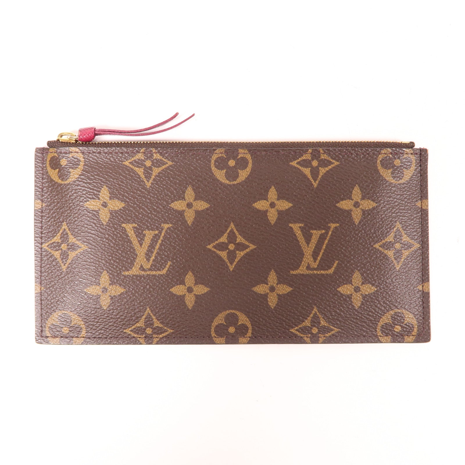 LOUIS VUITTON Monogram Pochette Felicie金扣鏈帶肩背袋棕色