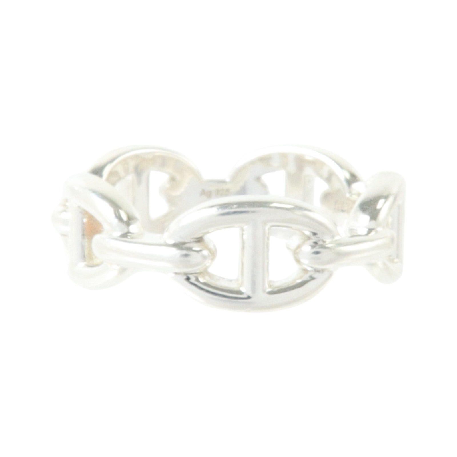 HERMES 925純銀Chaine D'Ancre Ring戒指