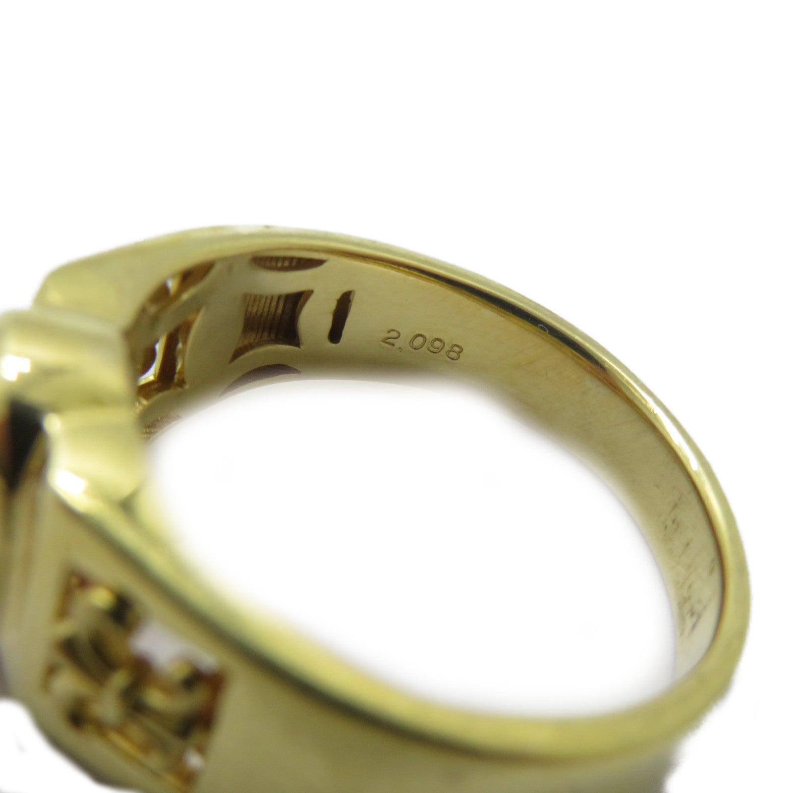 JEWELRY 18K黃金Unheat Sapphire Ring 2.098ct無燒藍寶石戒指US#9.25