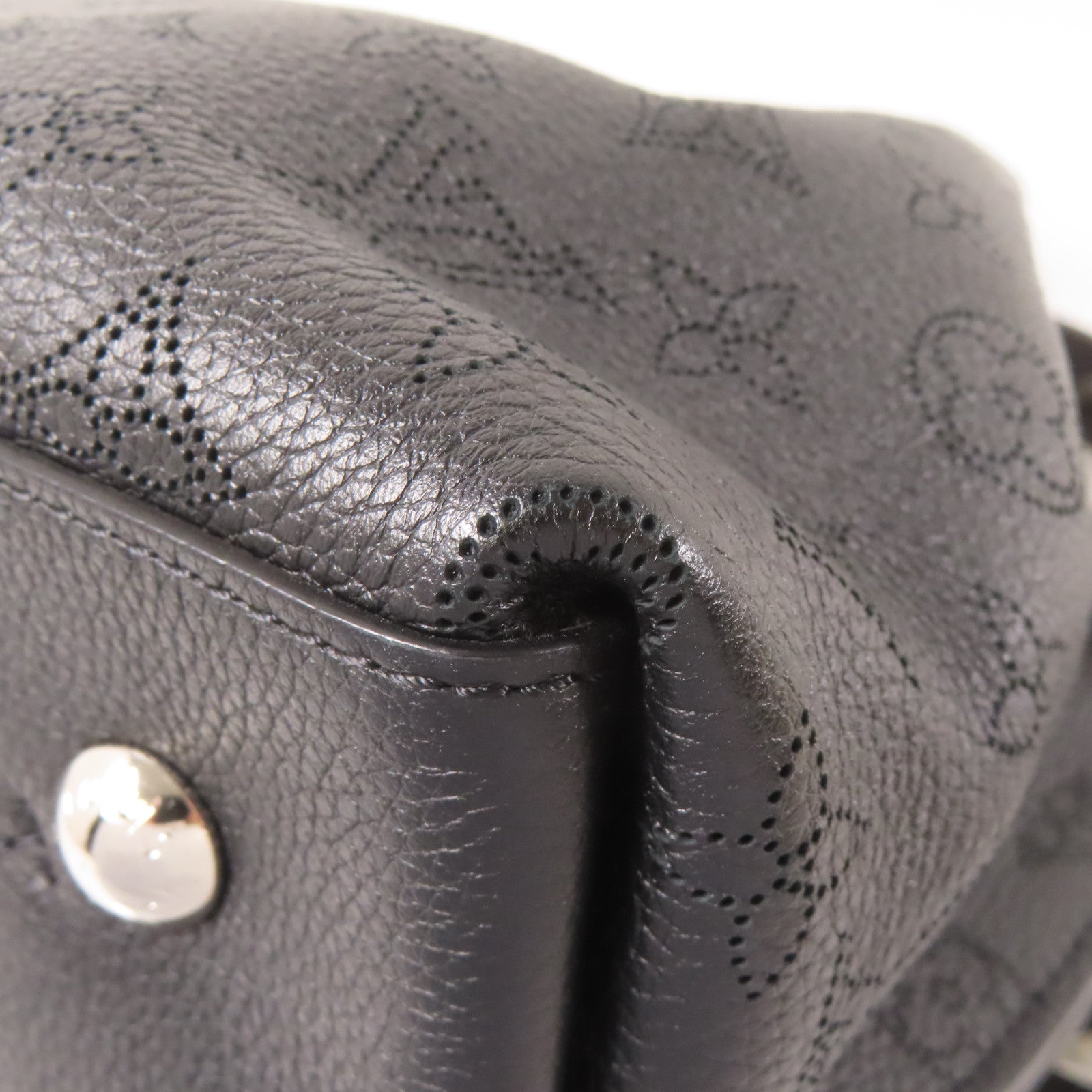 LOUIS VUITTON Mahina Muria銀扣手挽肩背兩用袋黑色